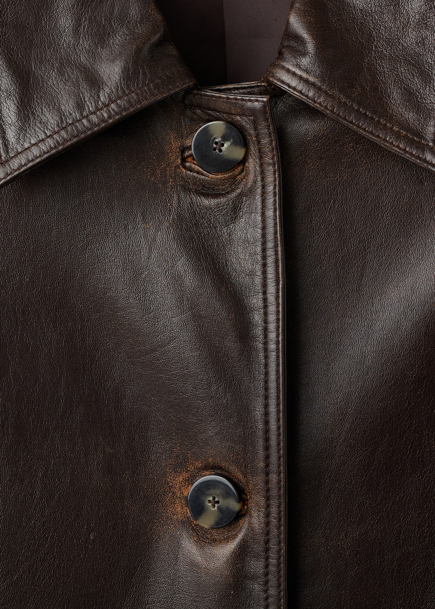 Manteau long 100% cuir - Détail de l'article 8