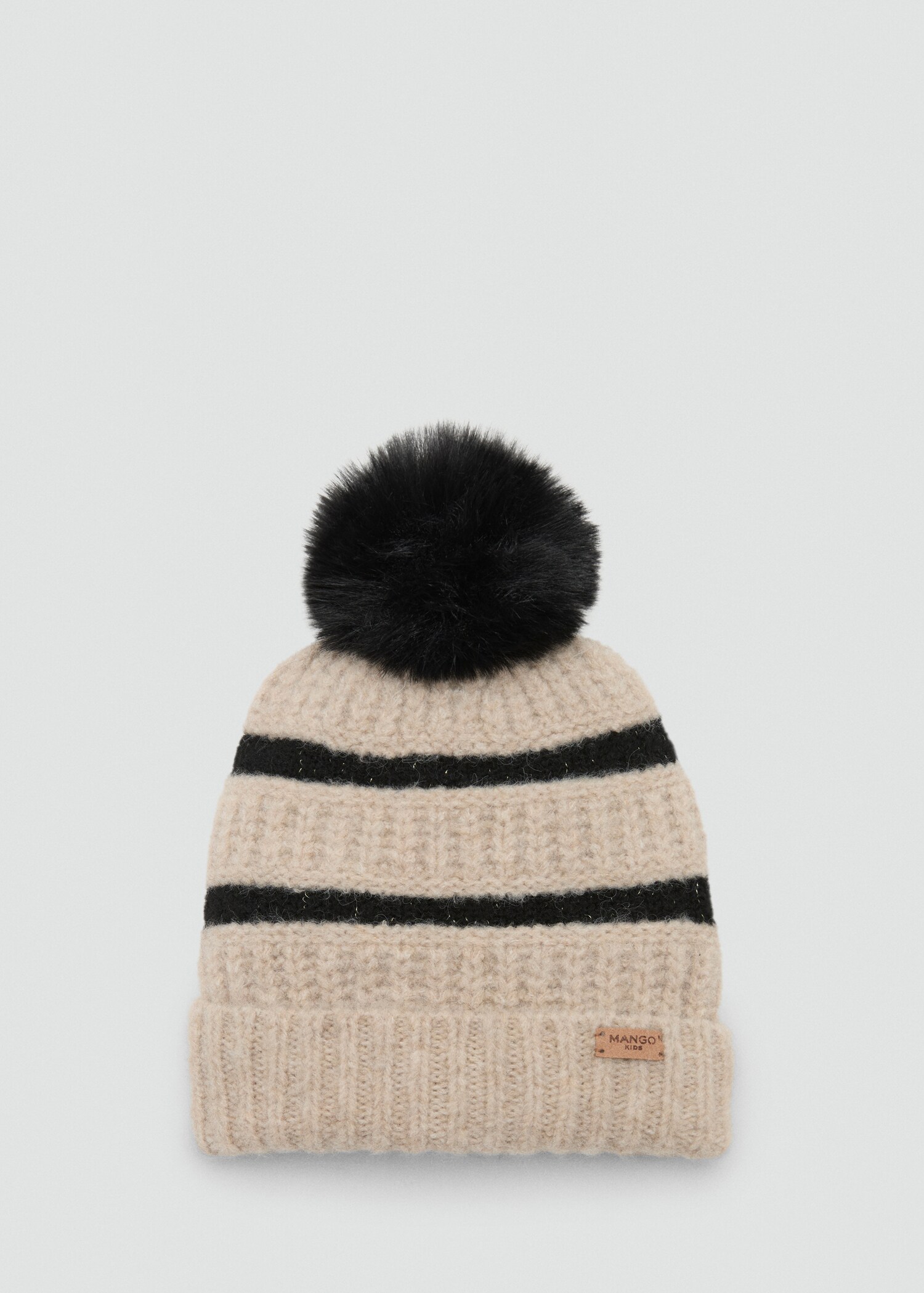 Striped knit hat - Article without model