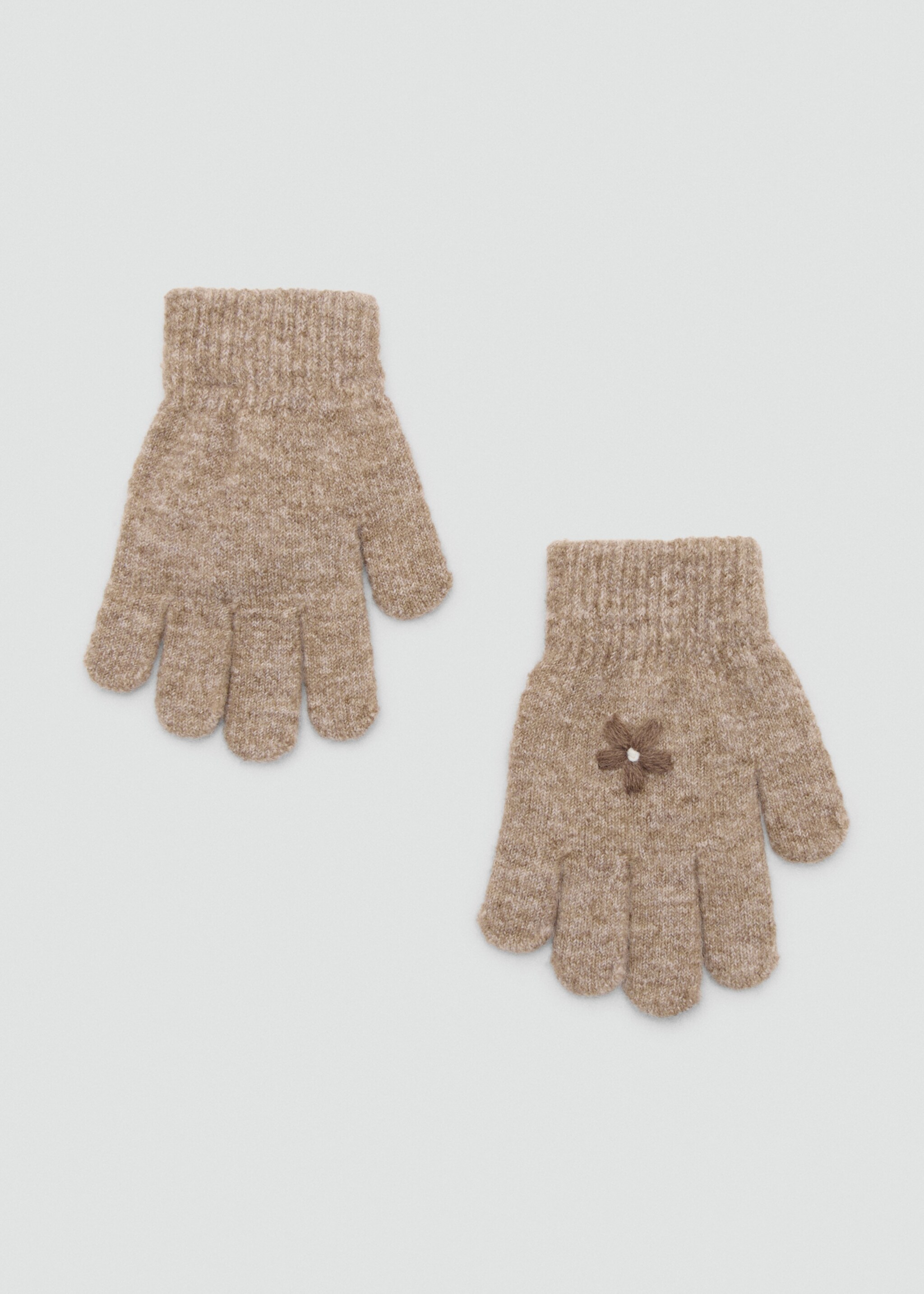 Gants brodés - Article sans modèle, Sable. Ref: 17076347-00.