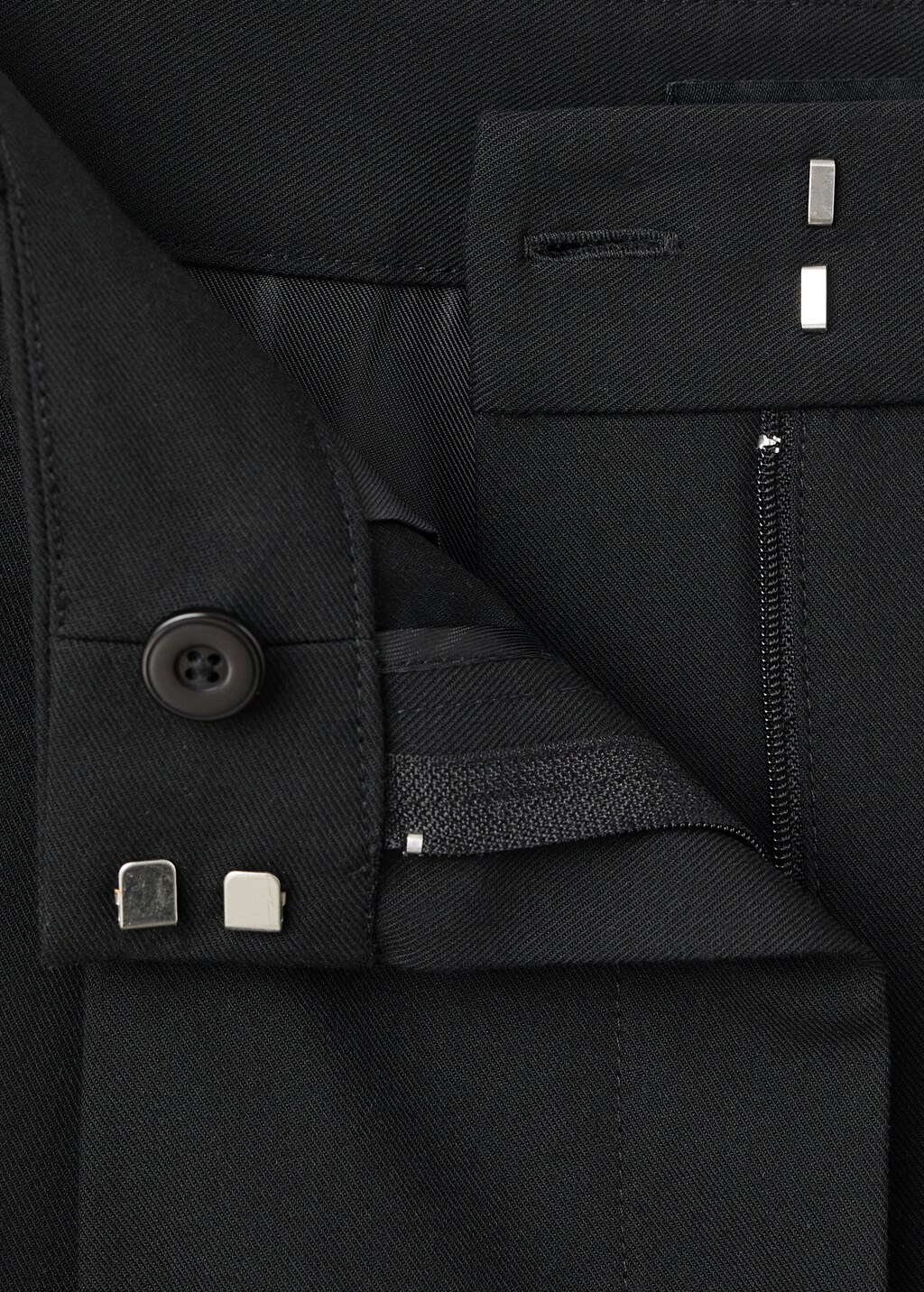 Pleated wide leg trousers