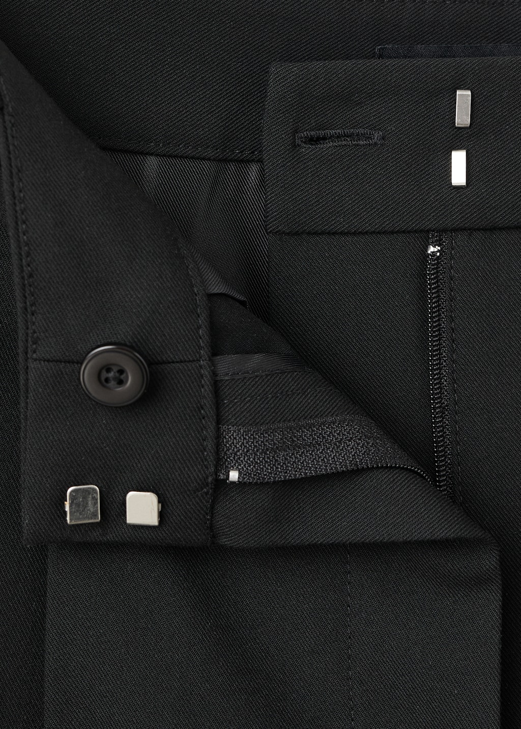 Pleated wide leg trousers