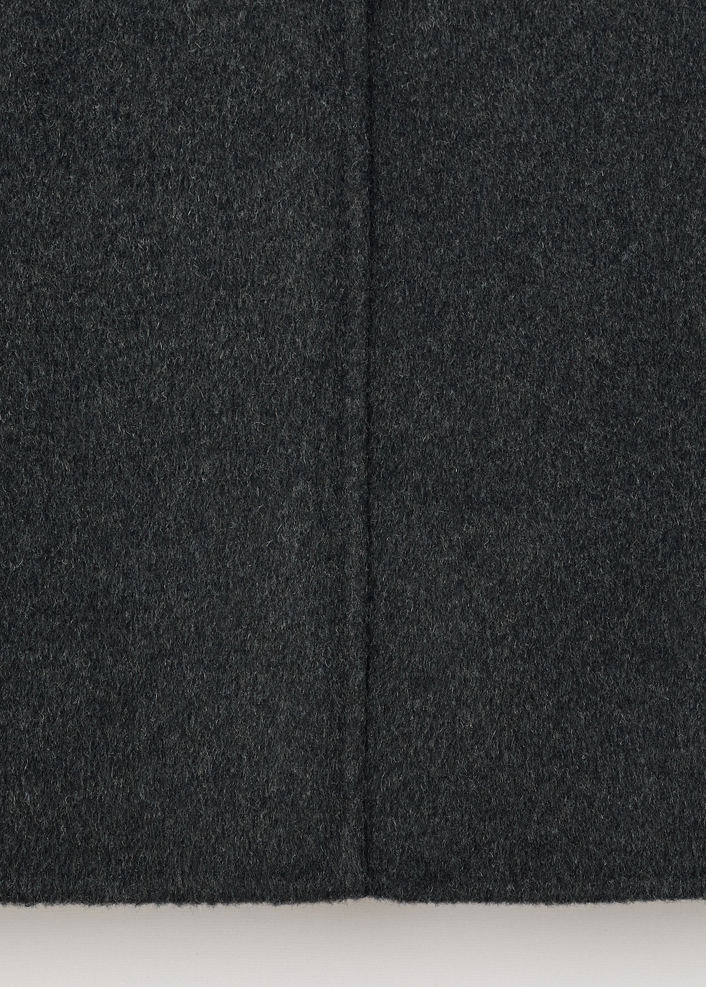 Wool midi-skirt with slit