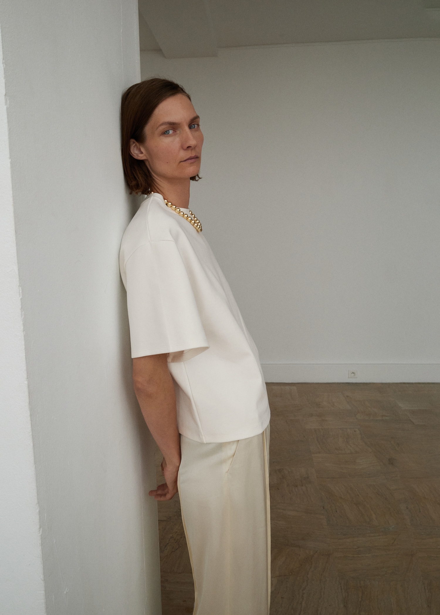 T-shirt en coton oversize - Plan moyen