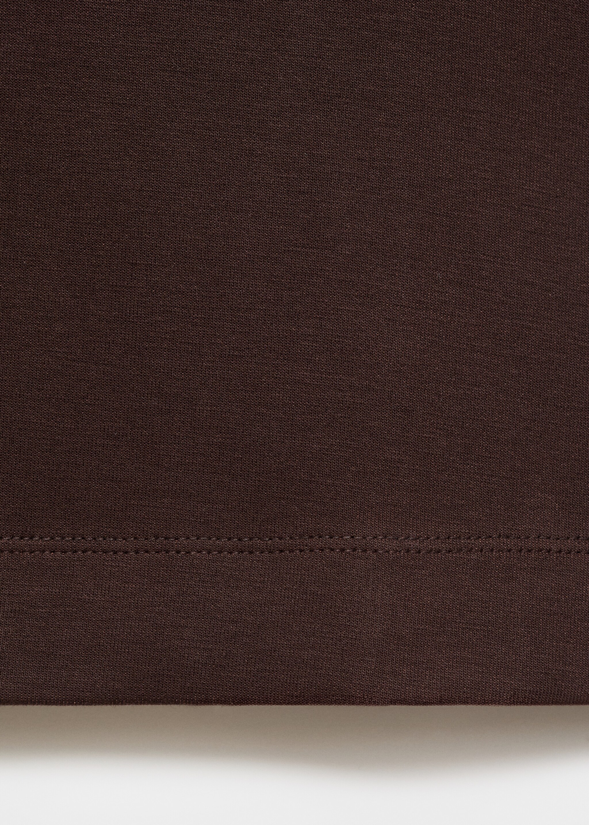 T-shirt en coton oversize - Détail de l'article 0, Marron. Ref: 17076358-00.