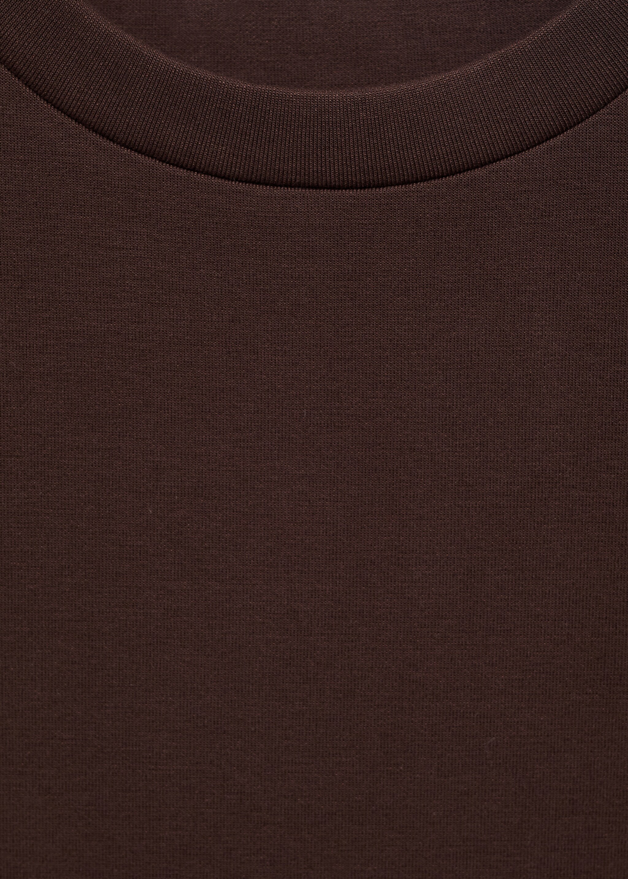 T-shirt en coton oversize - Détail de l'article 8, Marron. Ref: 17076358-00.