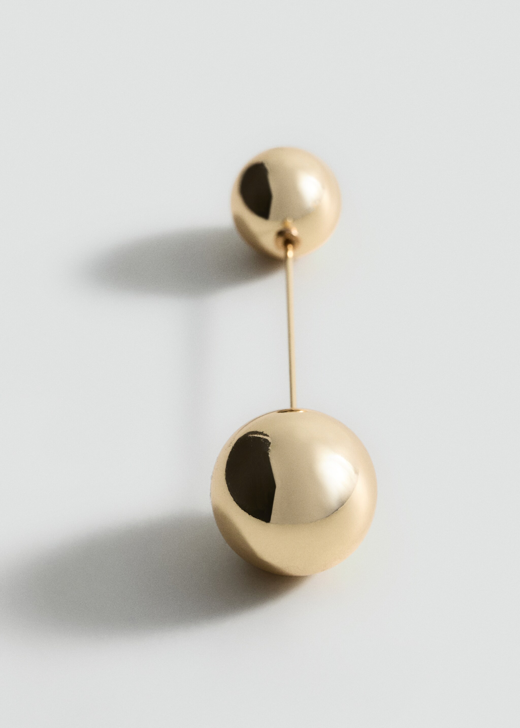 Metallic spheres brooch - Details of the article 1, Gold. Ref: 17076359-00.