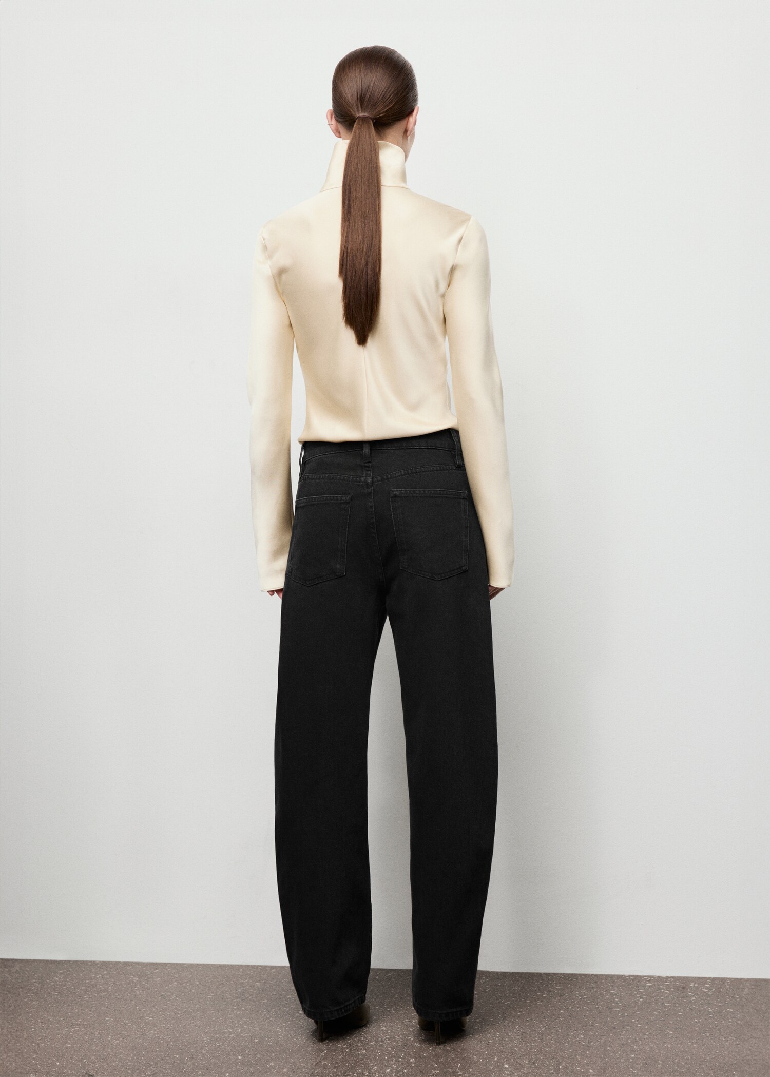 Jean barrel taille haute - Verso de l’article