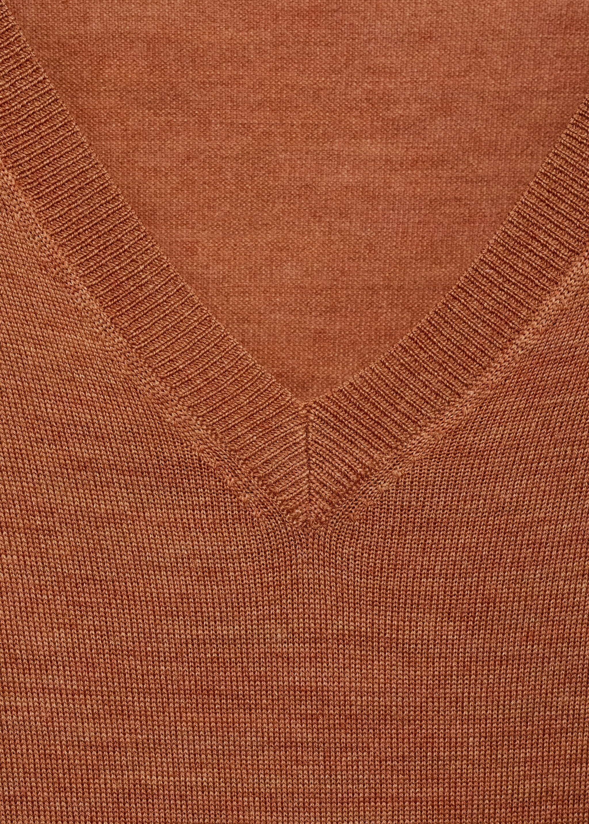 Camisola de pijama de lã - Pormenor do artigo 8, Laranja-torrado. Ref: 17076722-00.