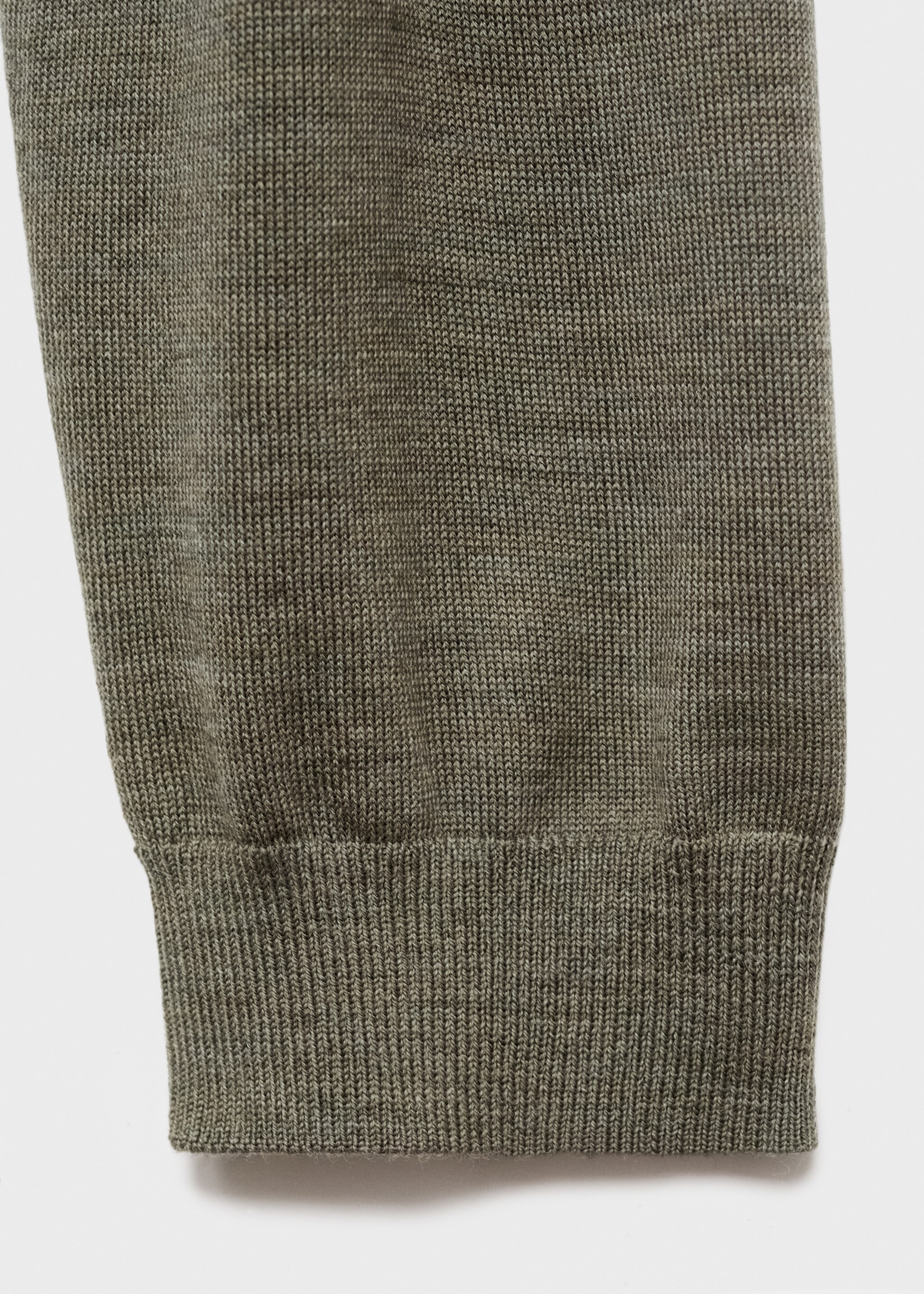 Wool pyjama sweater - Details of the article 0, Green. Ref: 17076722-00.