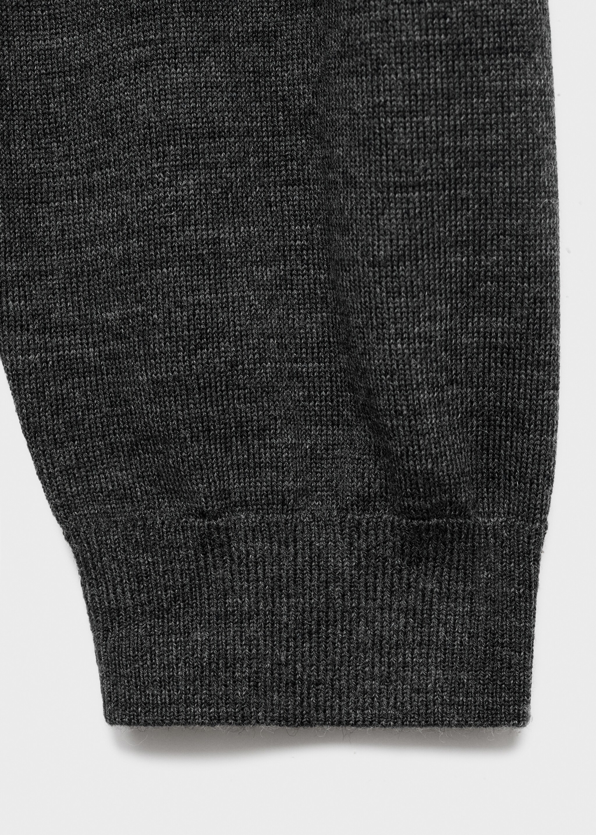 Wool pyjama sweater - Details of the article 0, Charcoal. Ref: 17076722-00.