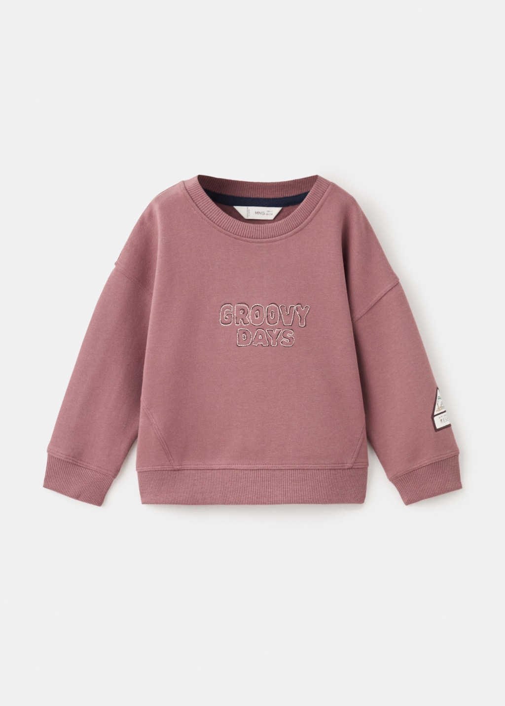 Embroidered cotton sweatshirt