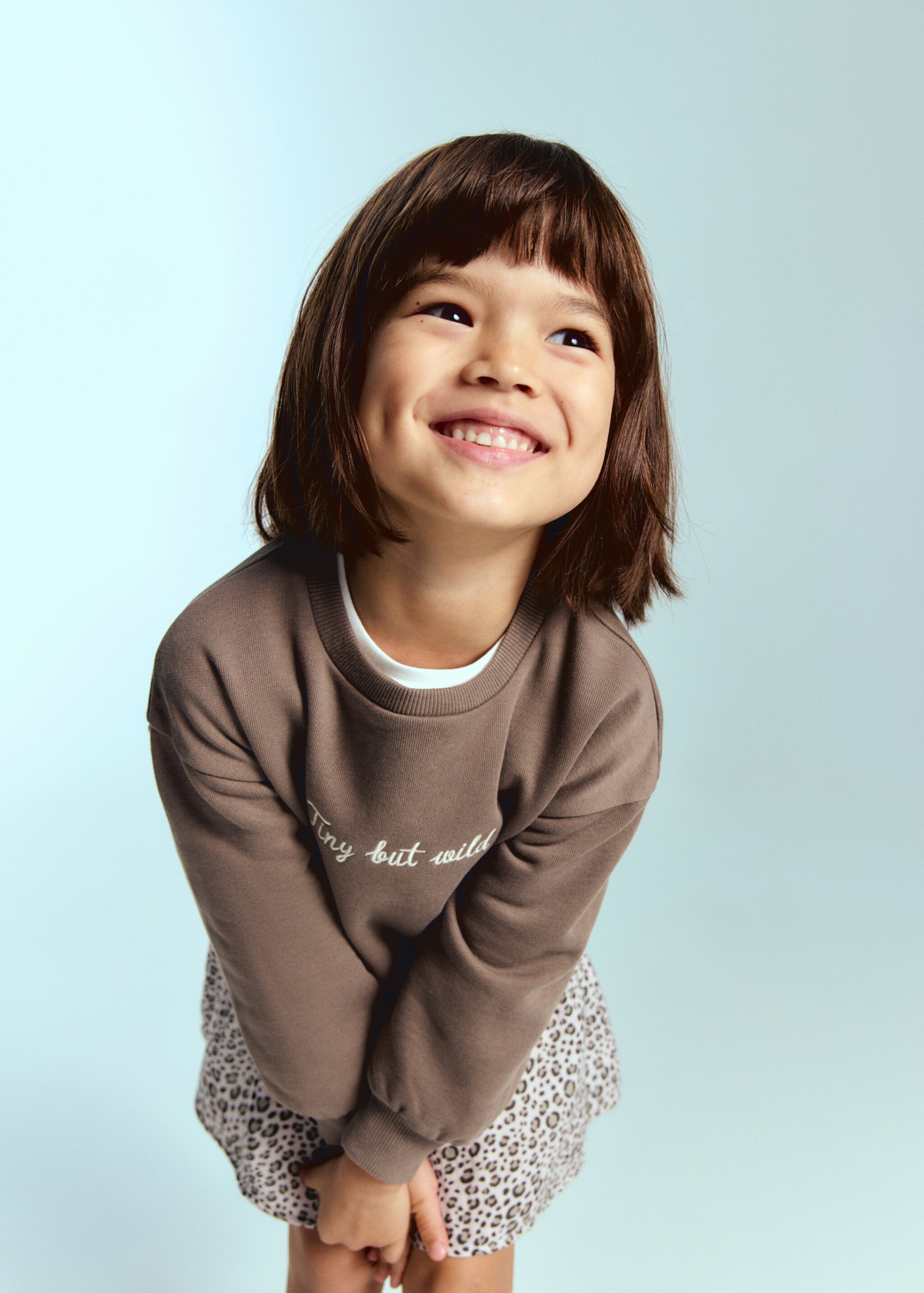 Leopard-print sweatshirt dress - Medium plane, Brown. Ref: 17076729-00.
