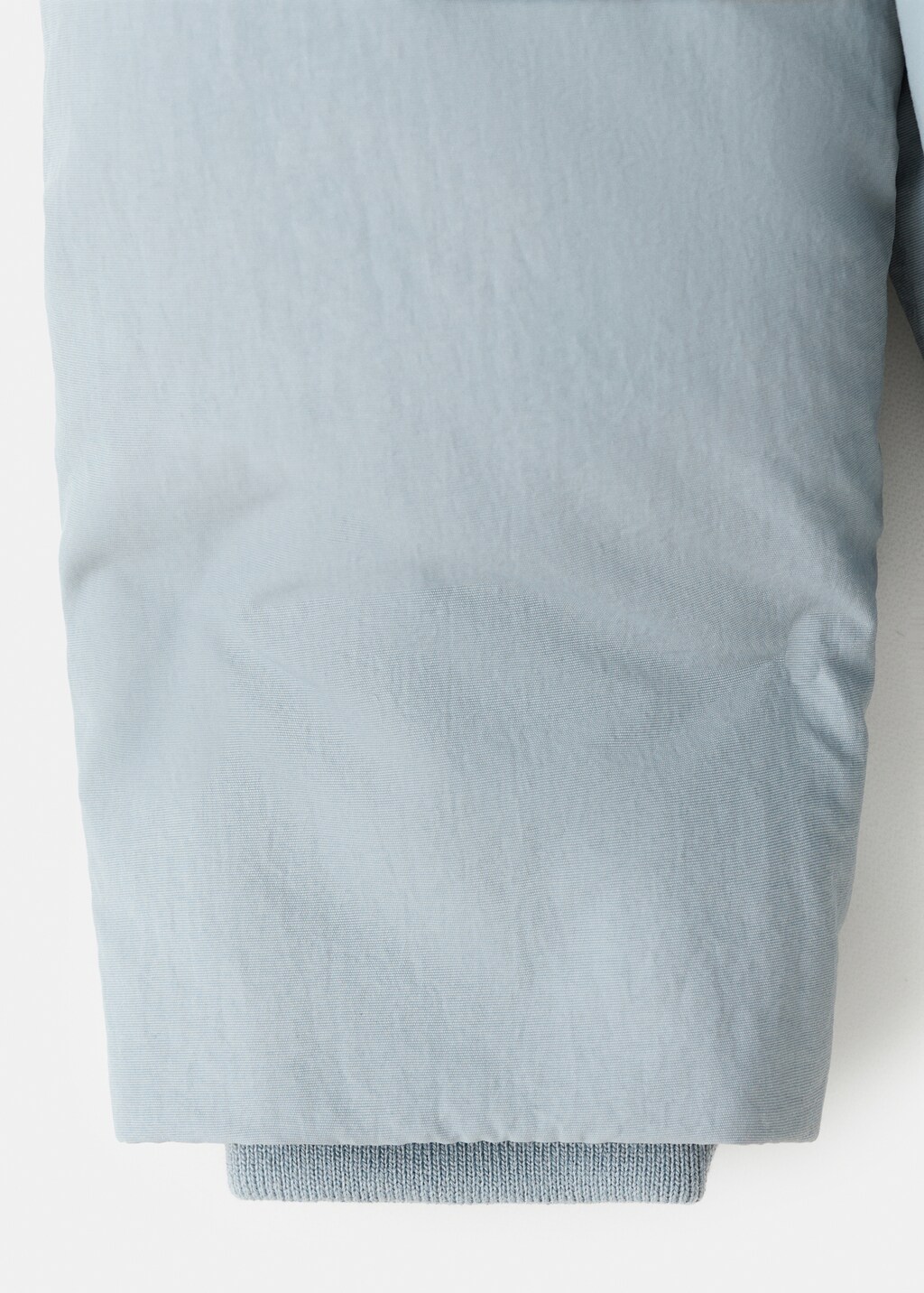 Anorak with shearling-effect hood