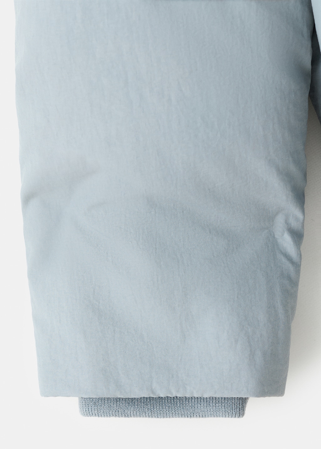 Anorak with shearling-effect hood