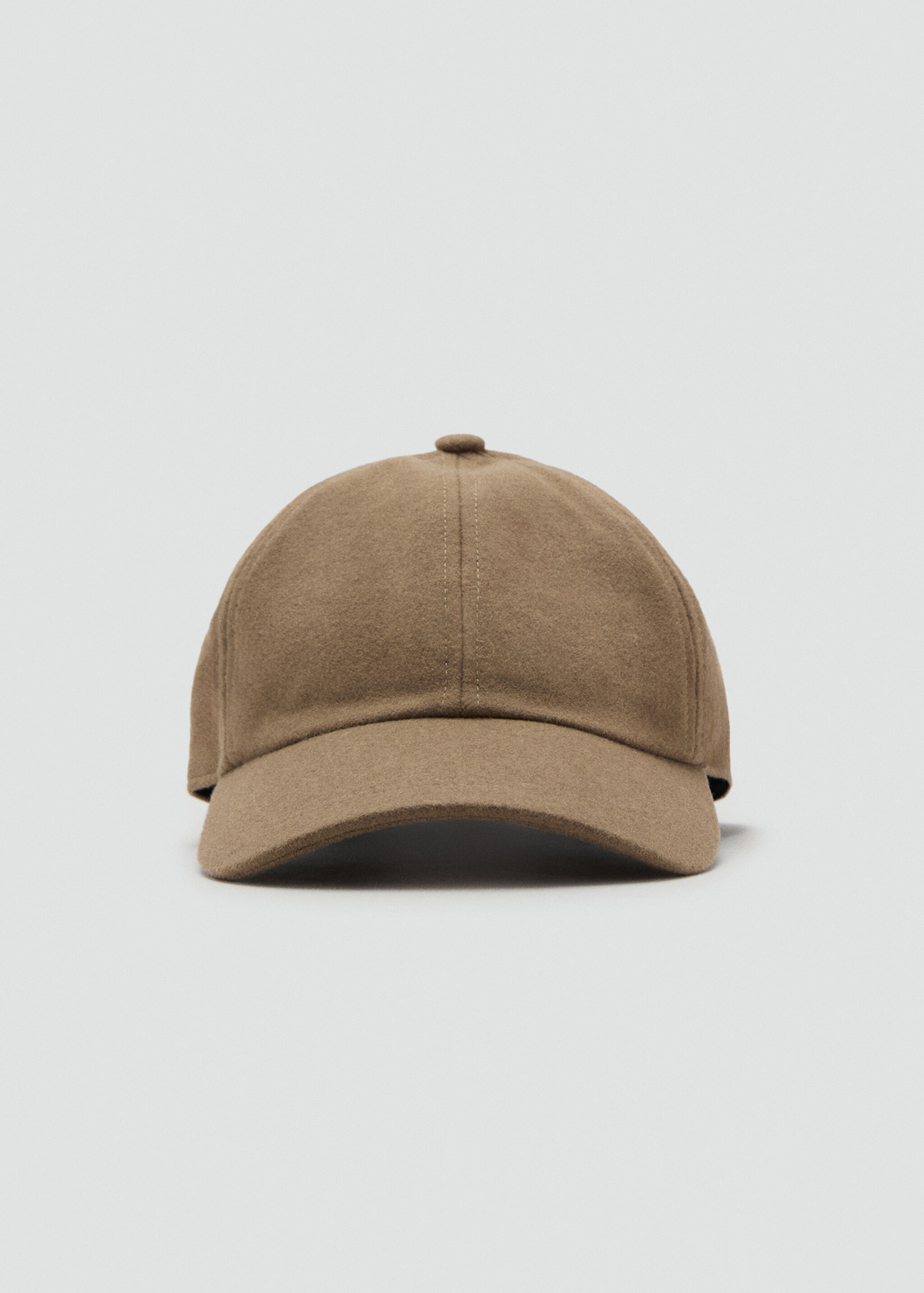 Gorra barreja llana - Pla mig, Marró mitjà. Ref: 17076732-00.