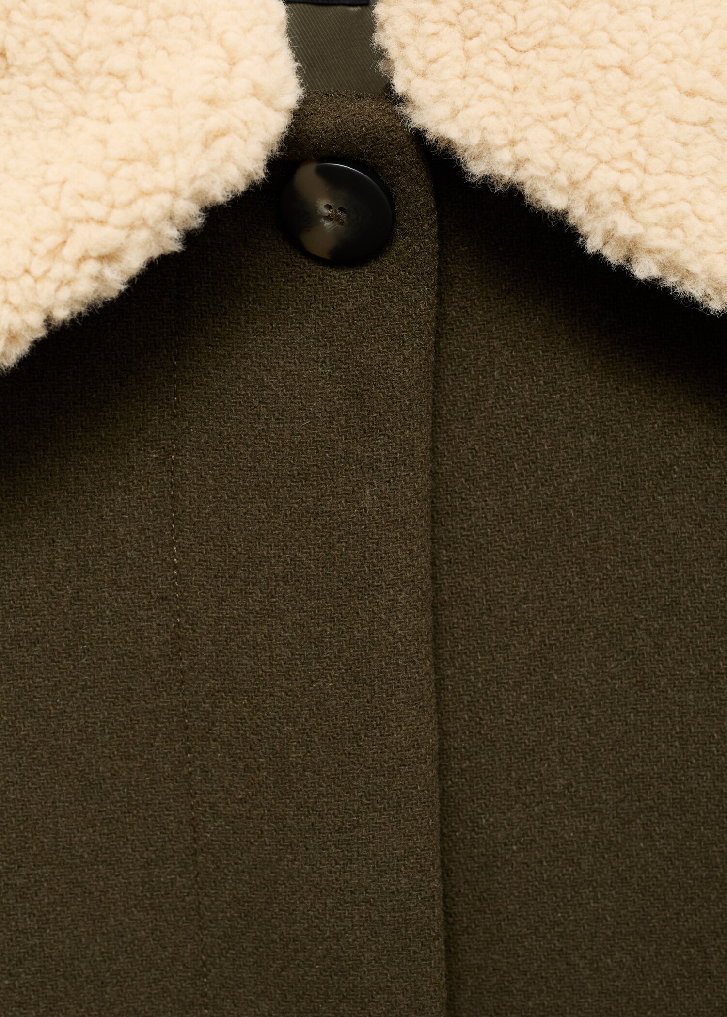Veste en mélange de laine avec col en sherpa - Détail de l'article 8