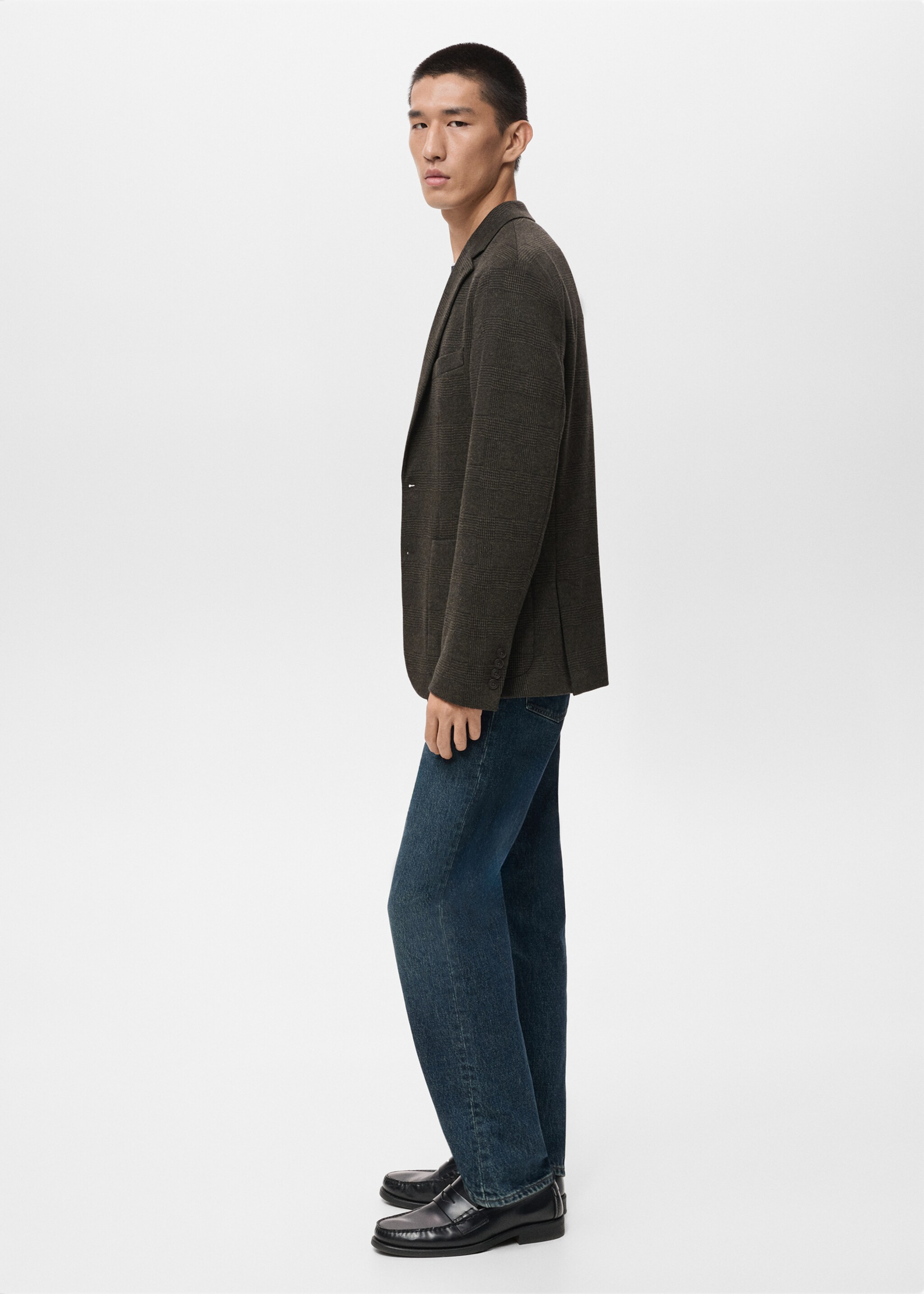 Blazer aneto - Details of the article 2, Khaki. Ref: 17076736-00.