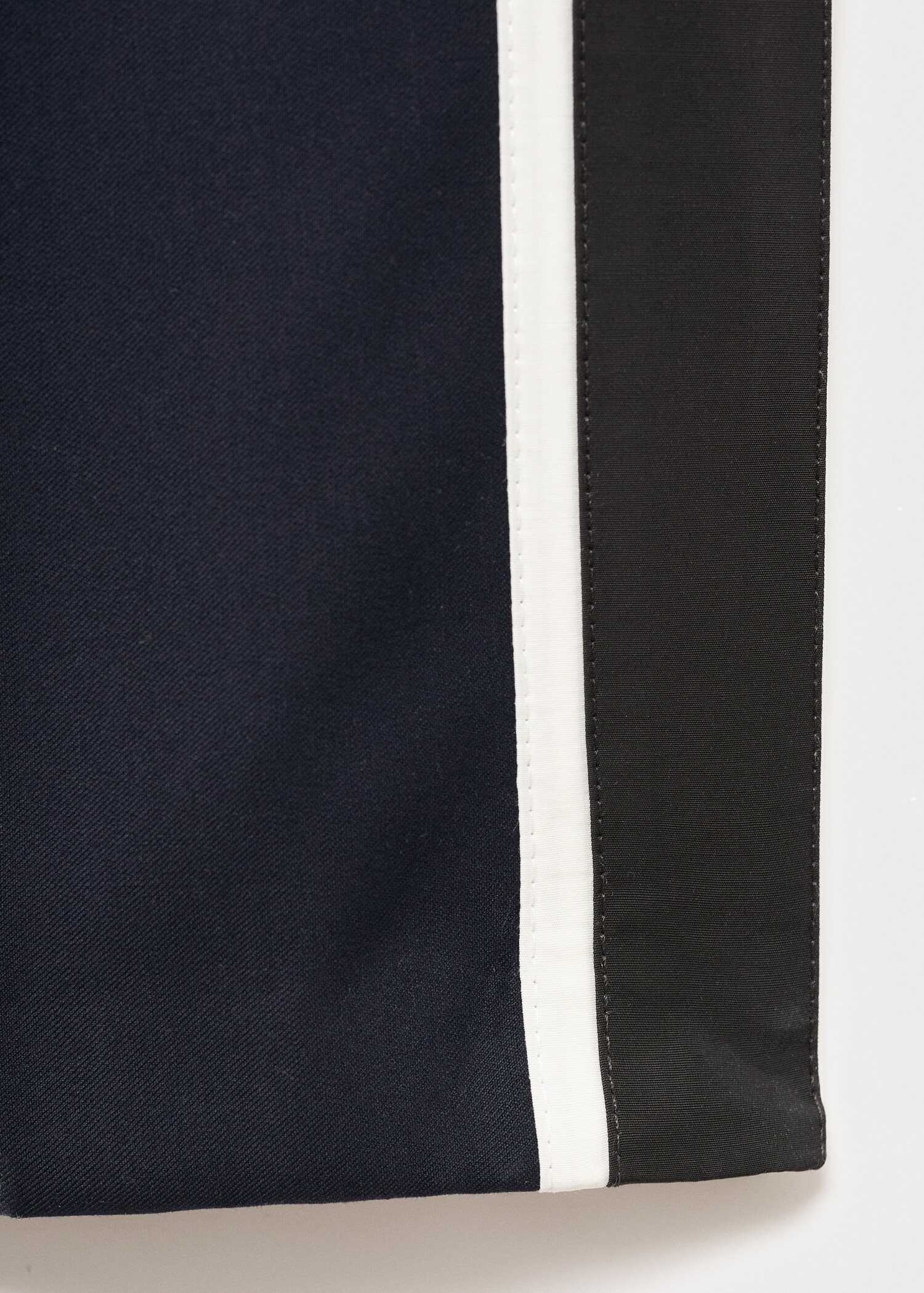 Pantalons rectes ratlla contrast - Detall de l'article 0