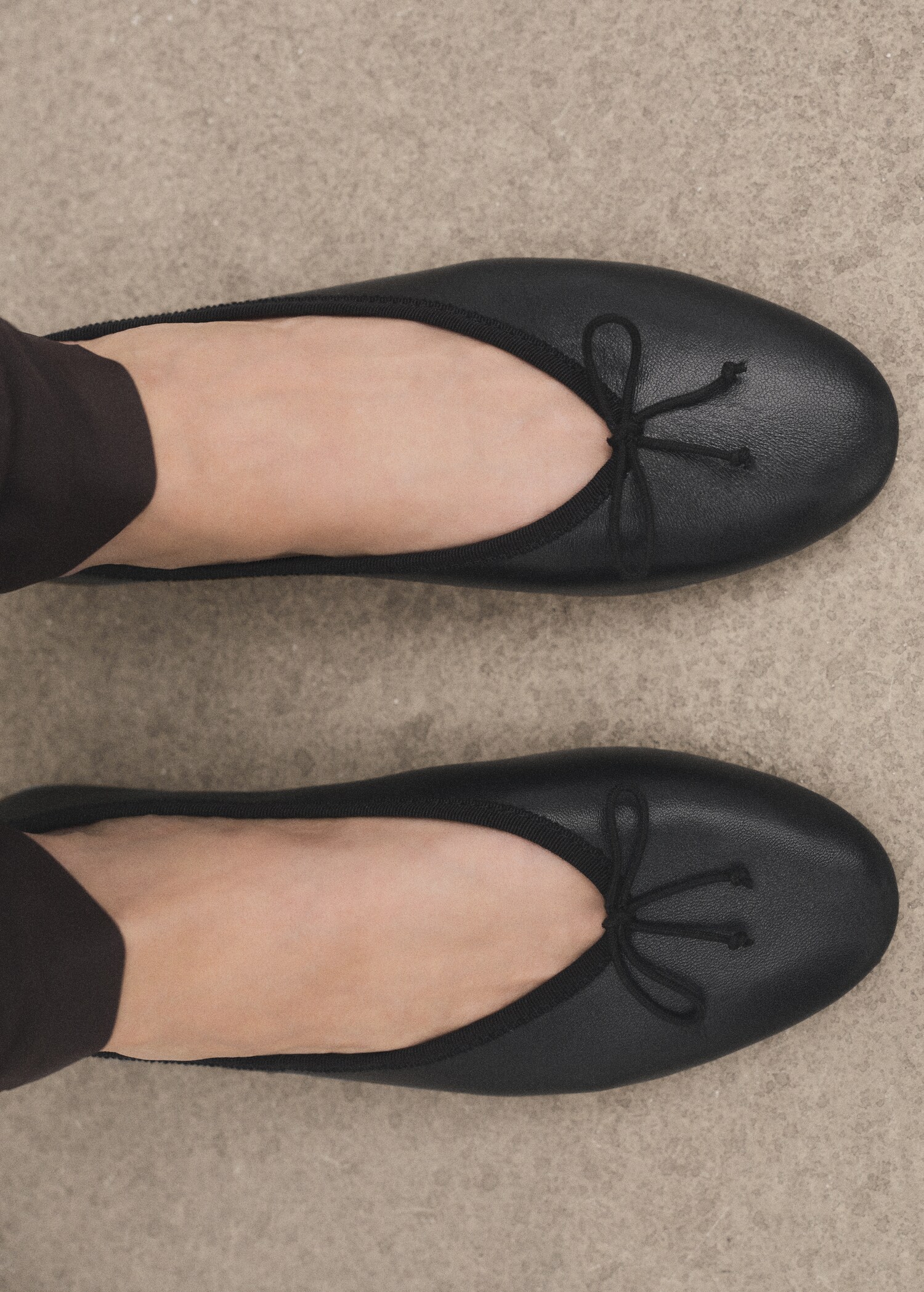Leather ballet flats with bow - Details of the article 9