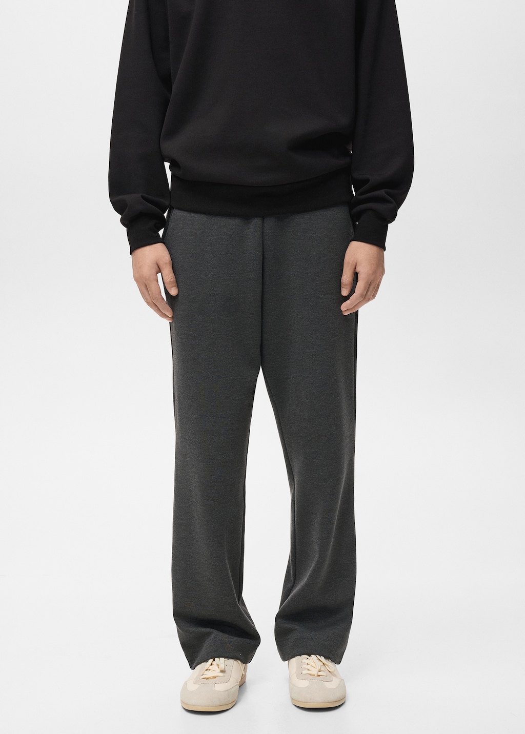 Cotton joggers with elastic waist