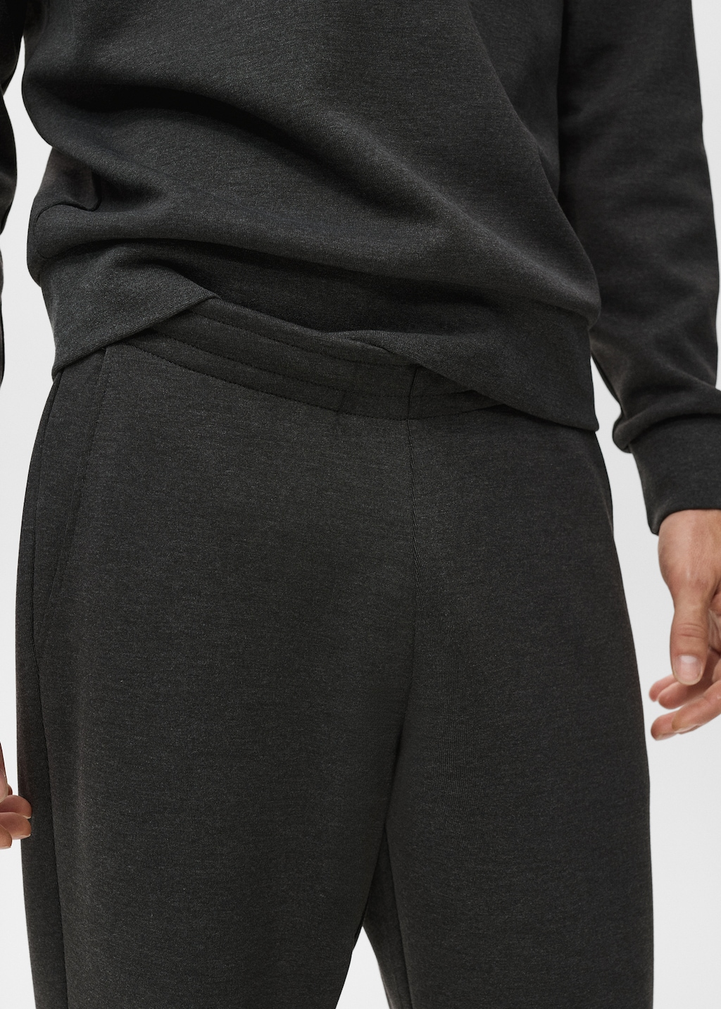 Cotton joggers with elastic waist