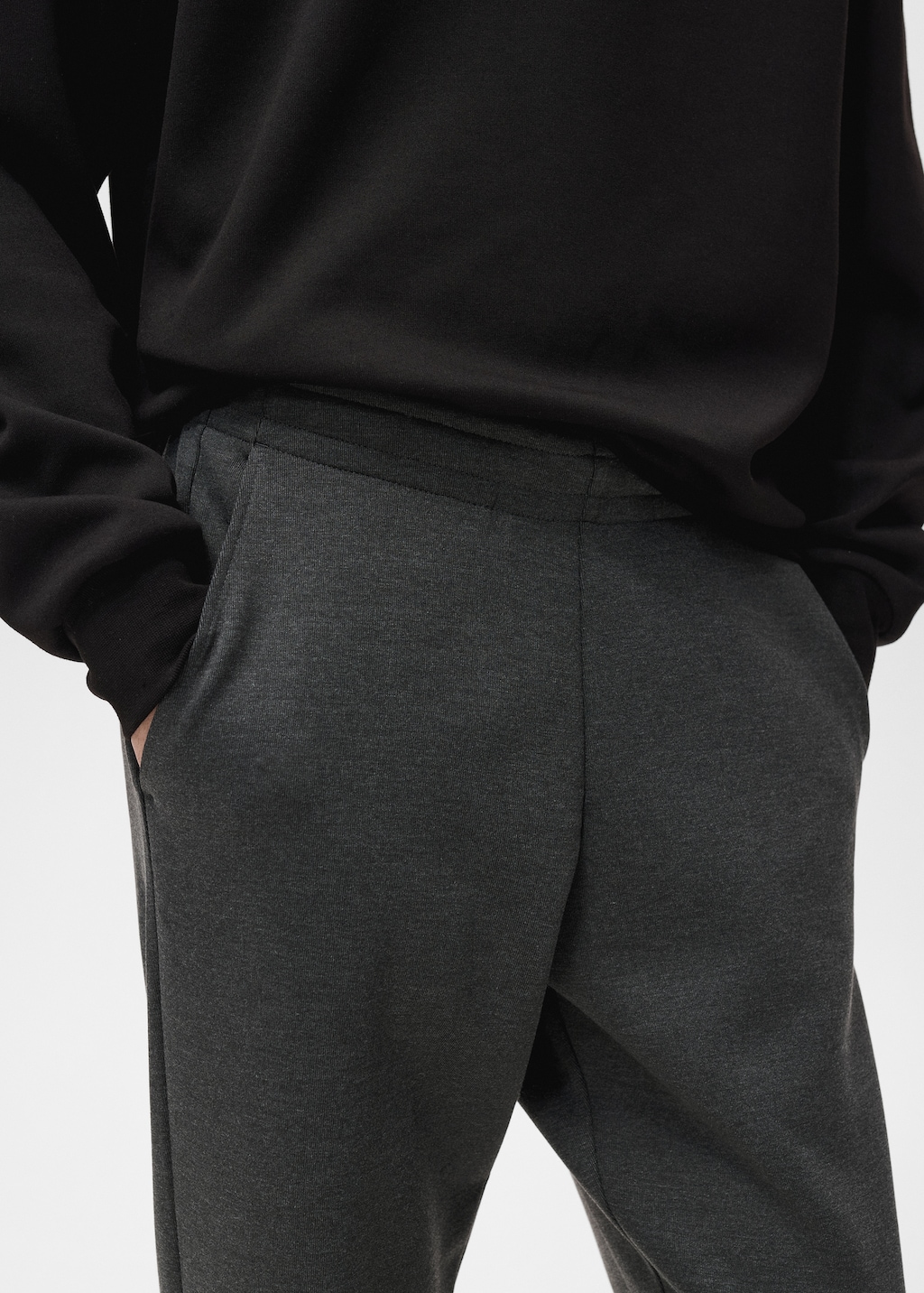 Cotton joggers with elastic waist