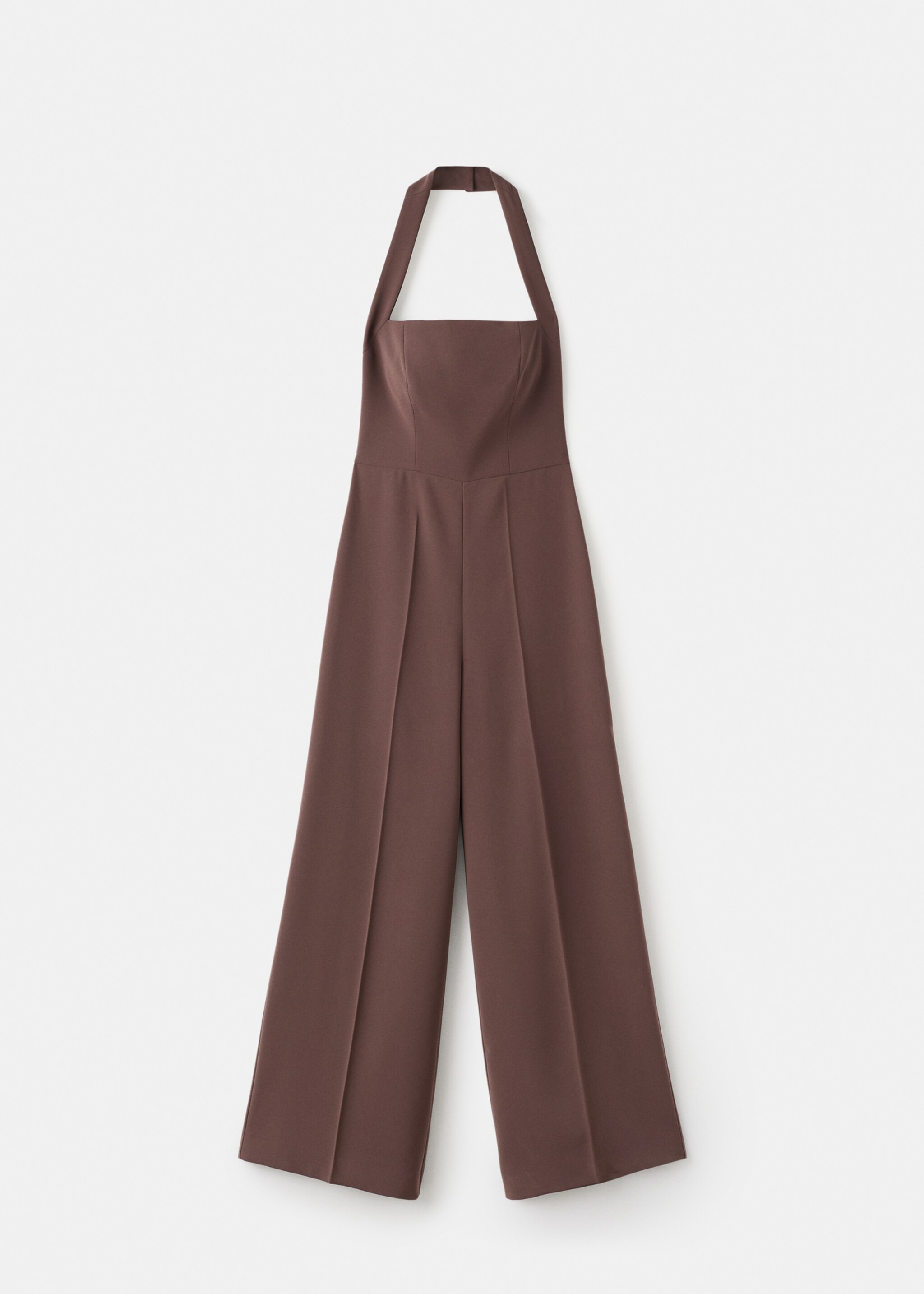 Halter neck jumpsuit - Article without model, Russet. Ref: 17076745-00.