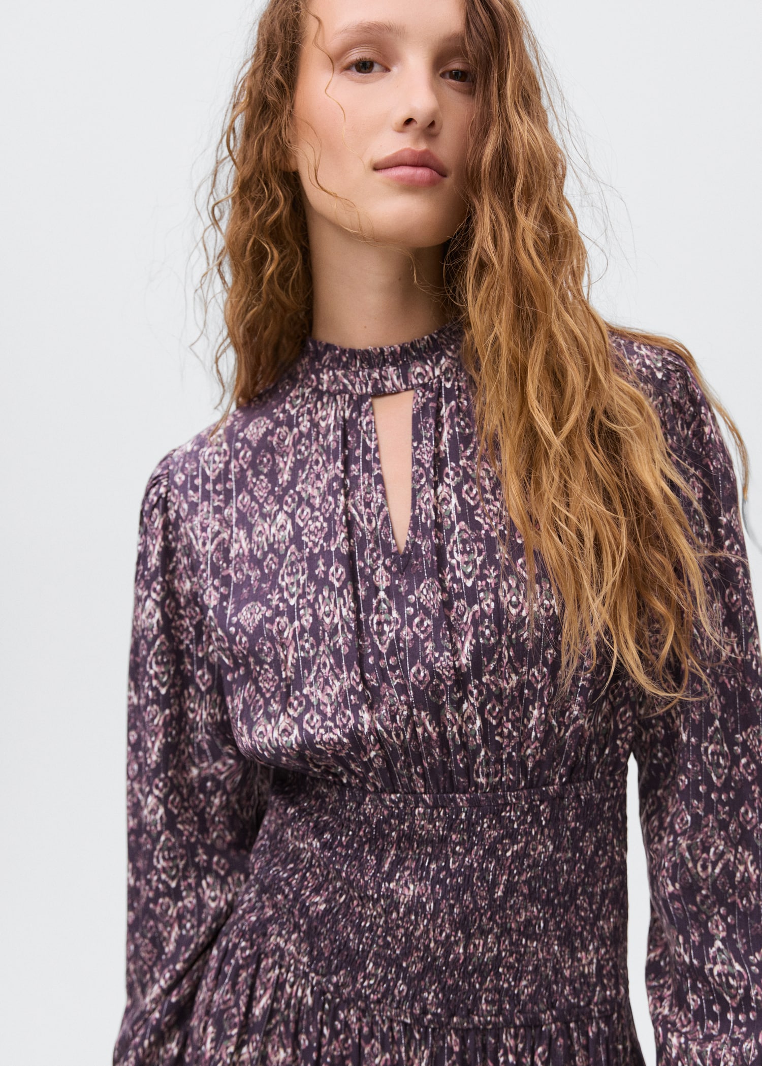 Robe fluide imprimée - Plan moyen