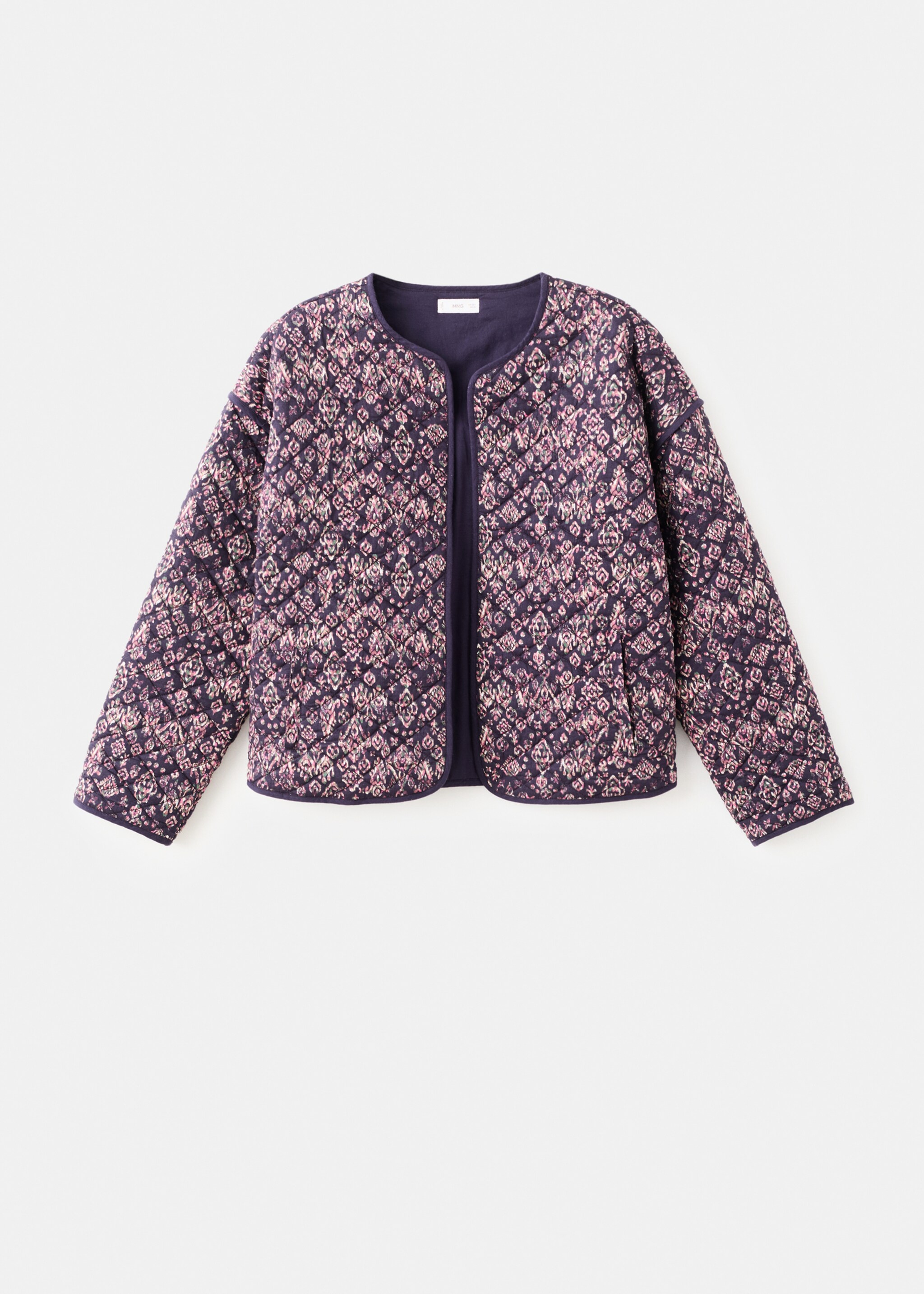 Veste en imprimé floral - Article sans modèle, Violet. Ref: 17077122-00.