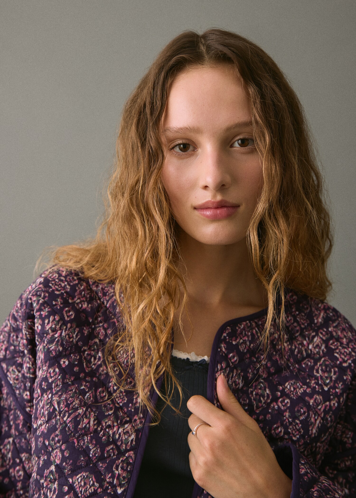 Chaqueta estampado floral - Detalle del artículo 1