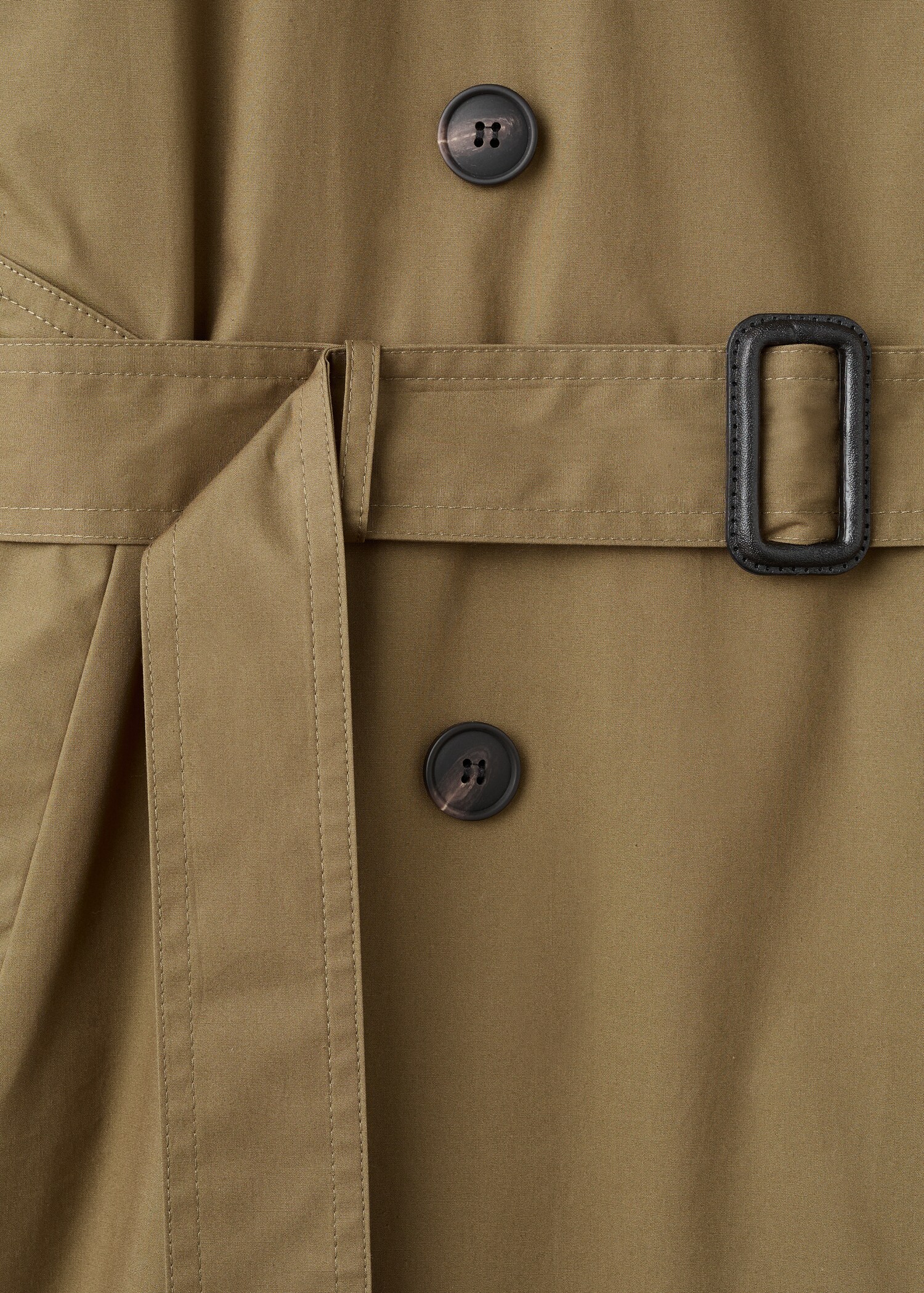 Double-breasted trench coat with corduroy collar - Details of the article 8