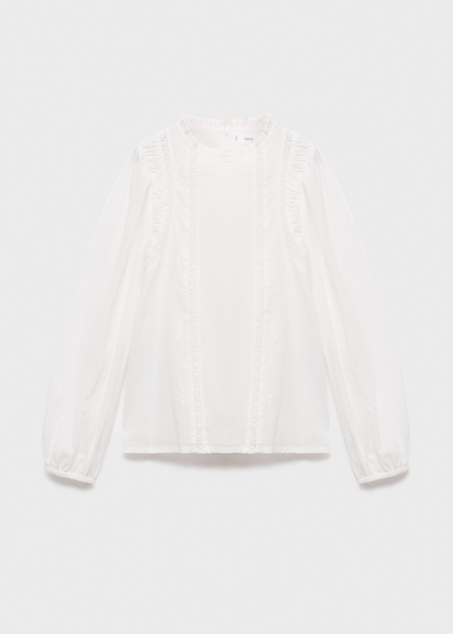 Cotton lace blouse - Article without model