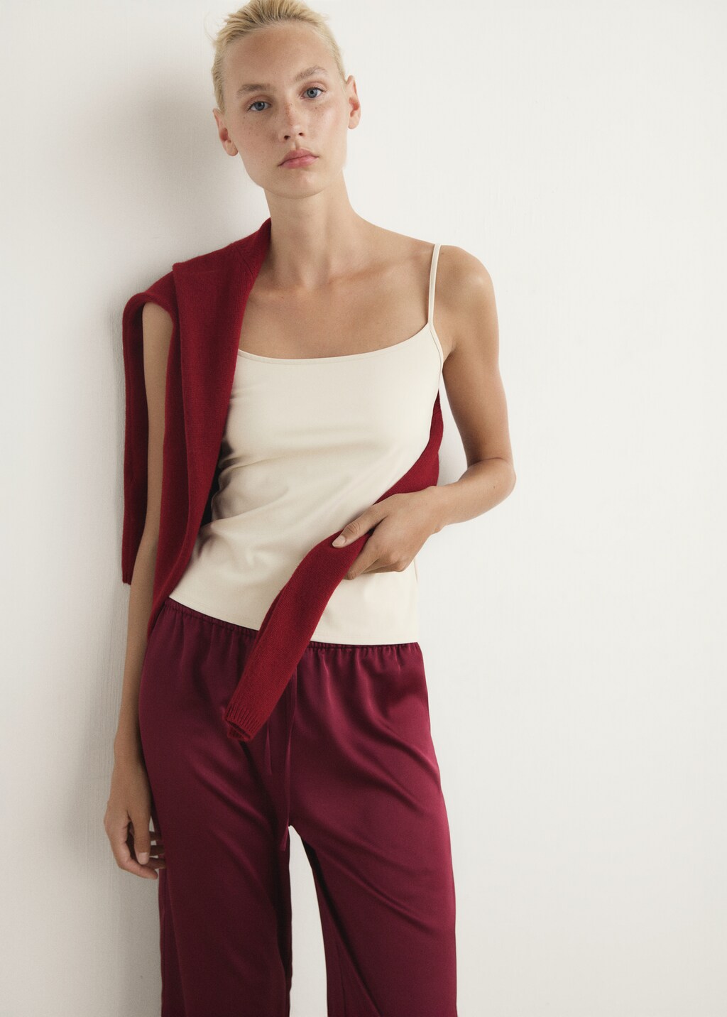 Satin long pants - image 4