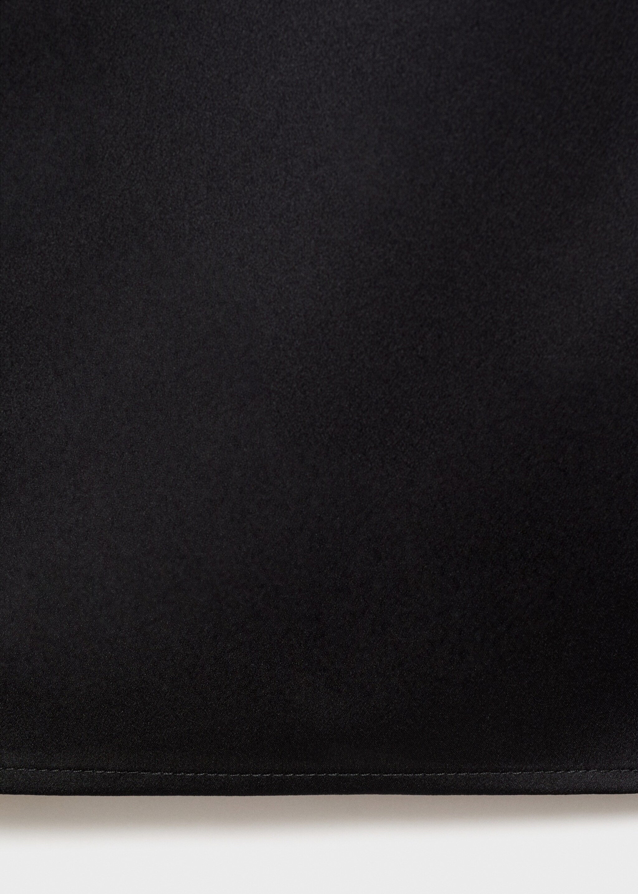 Satin long trousers - Details of the article 0, Charcoal. Ref: 17077127-00.
