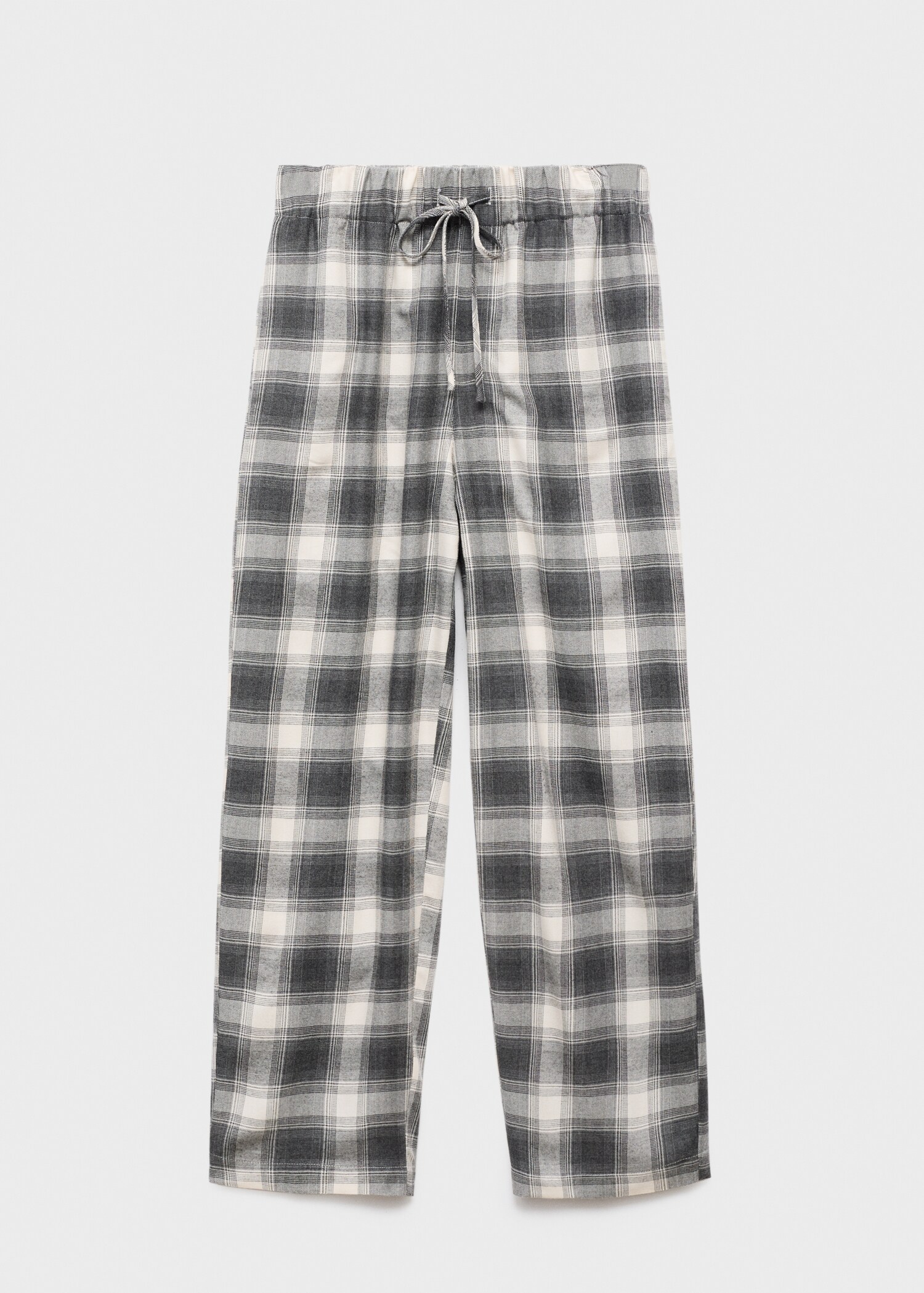 Checked flannel trousers - Article without model