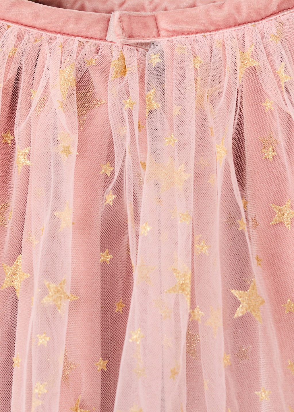 Tulle cape with glitter stars