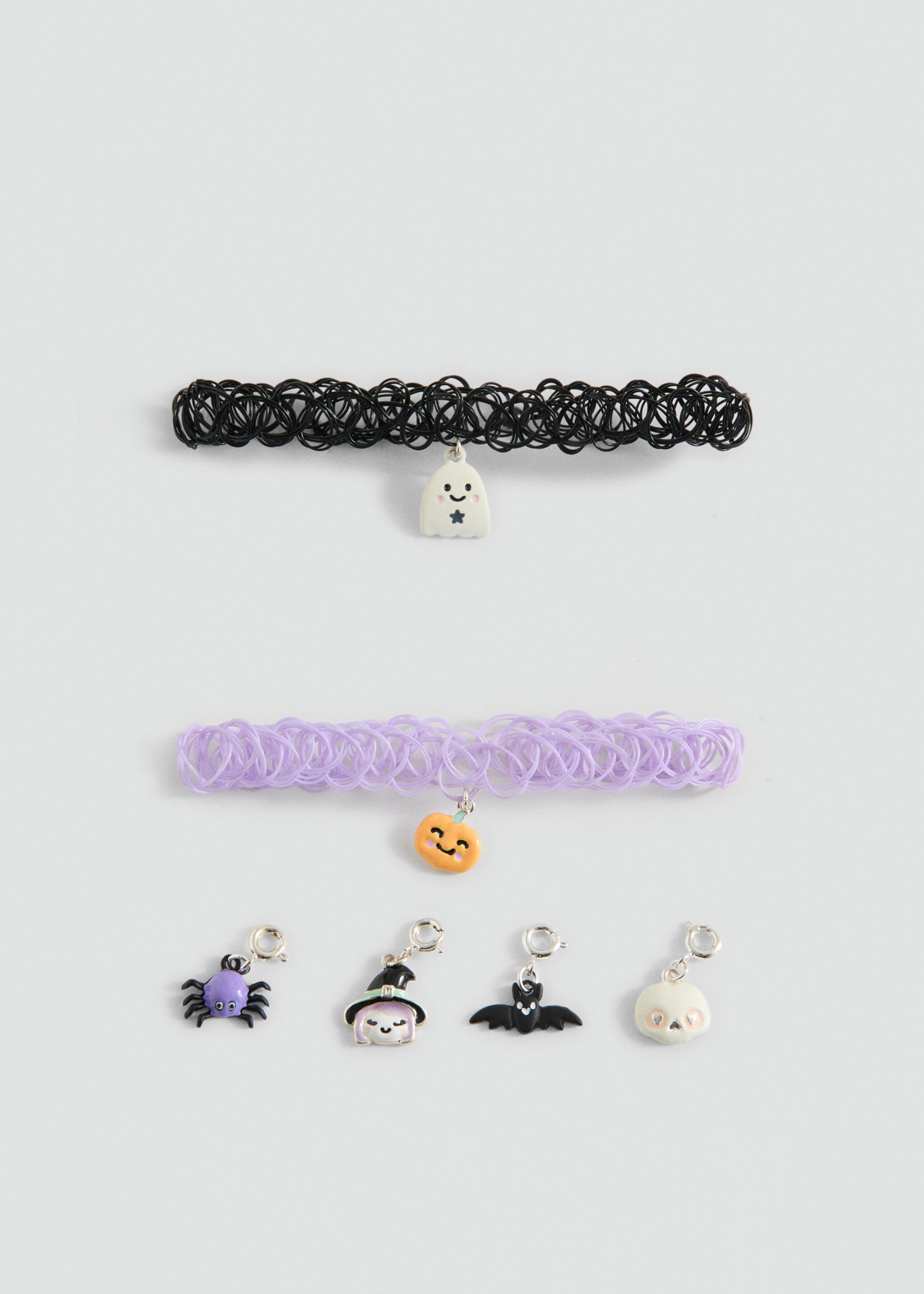 Pack 2 Halloween chokers - Article without model, Lilac. Ref: 17077133-00.