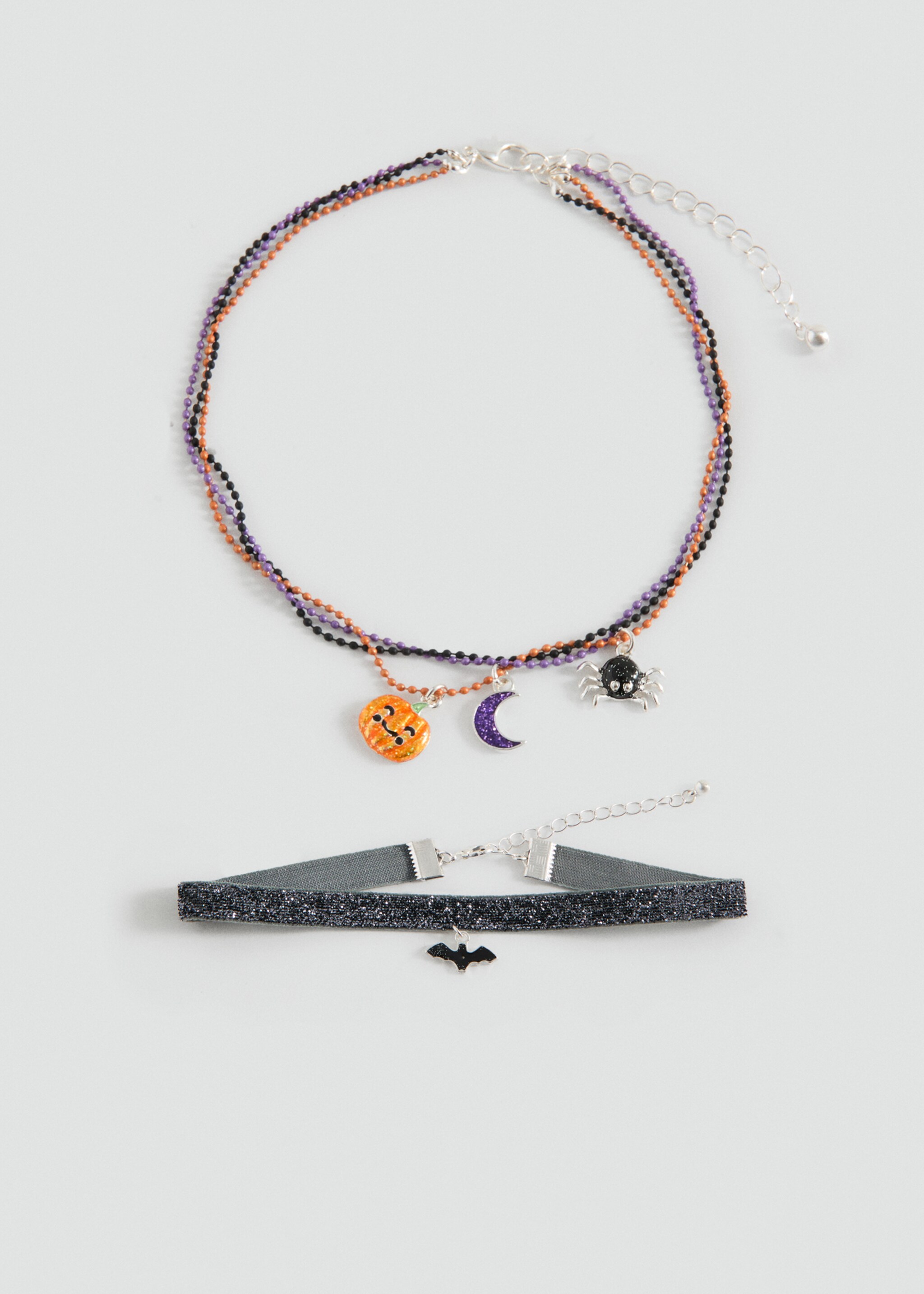 Pack of 2 Halloween necklaces - Article without model, Black. Ref: 17077134-00.