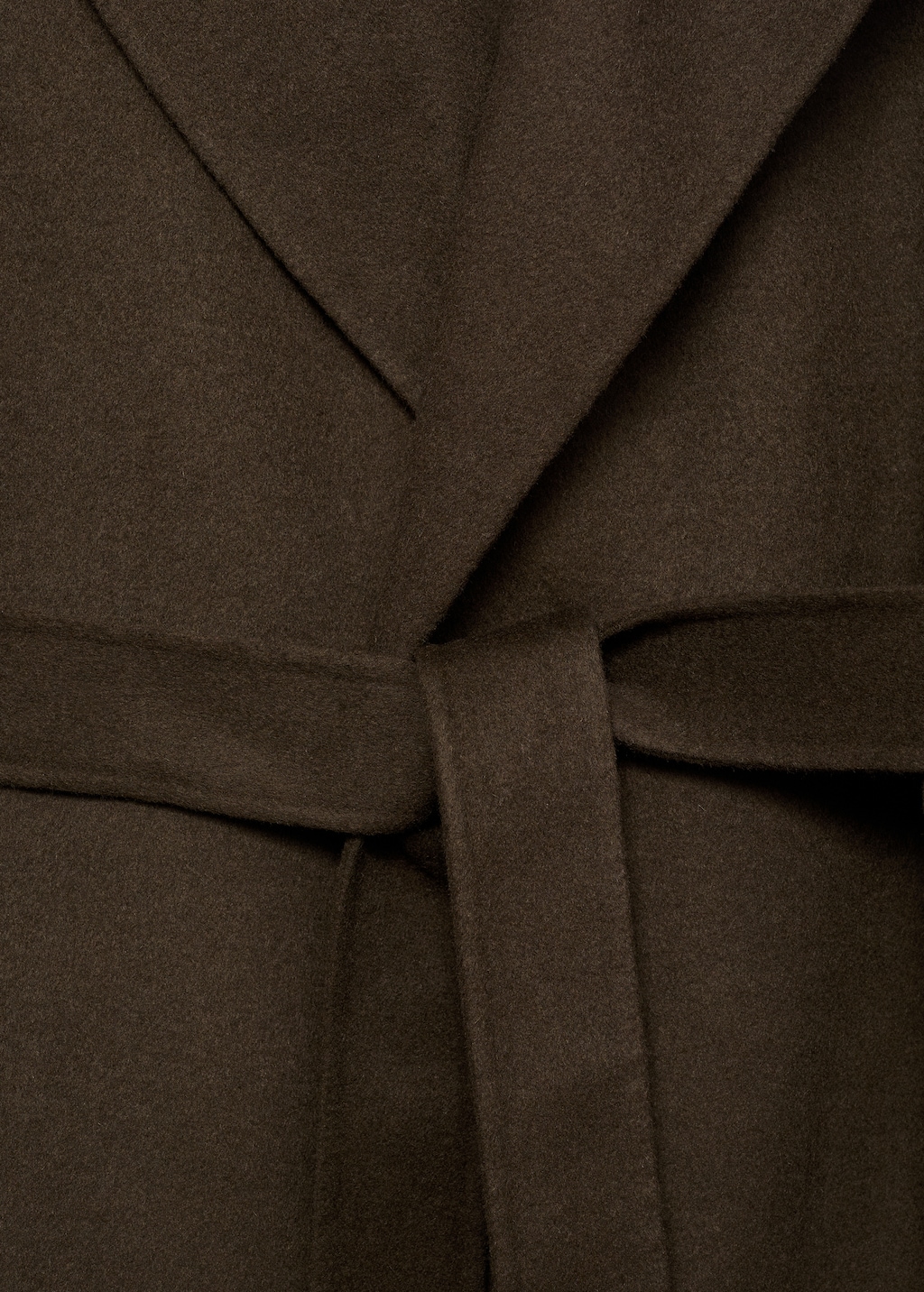 Mango Handmade wool coat with belt