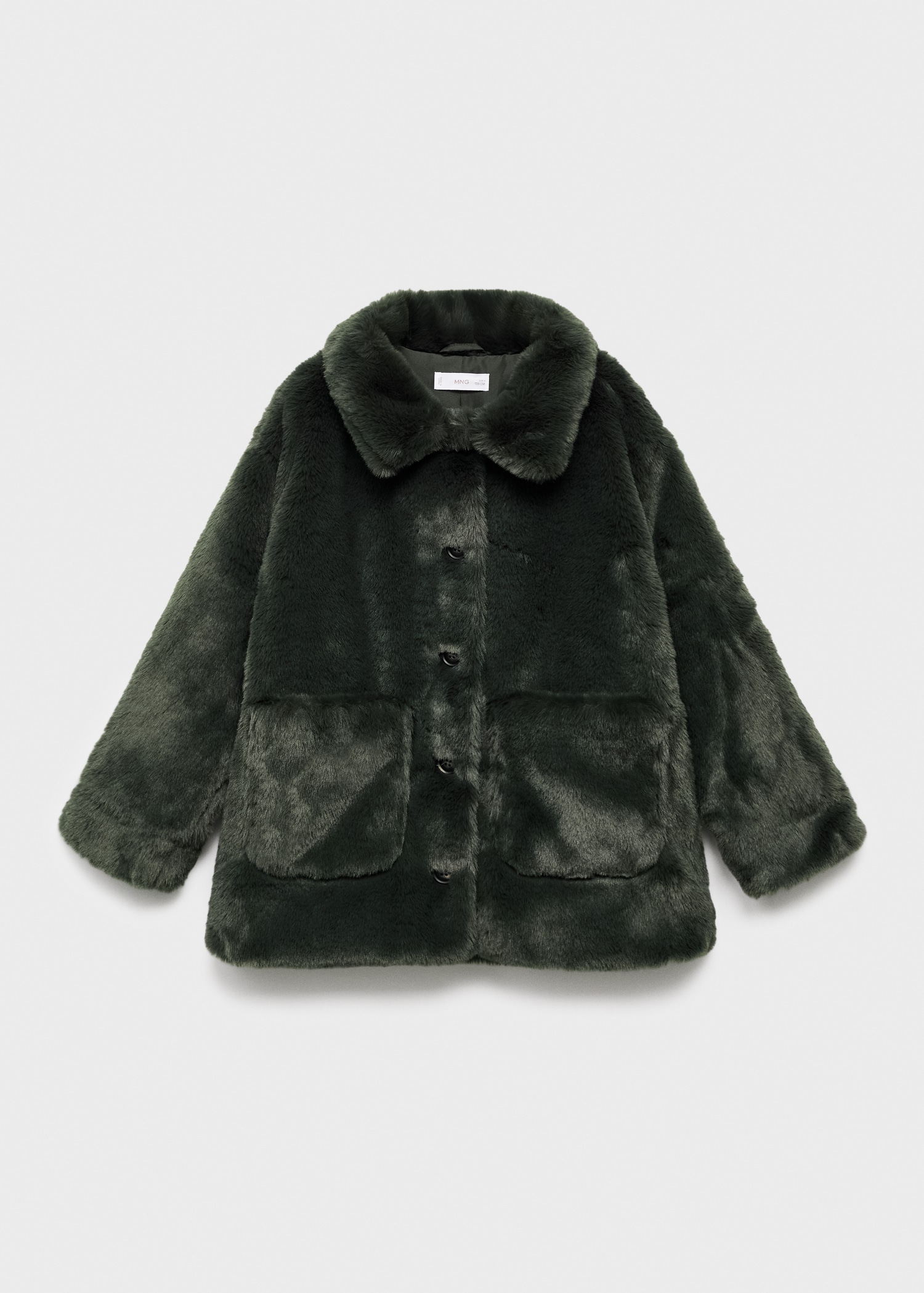 Manteau effet peluche MANGO Madagascar - Main Image