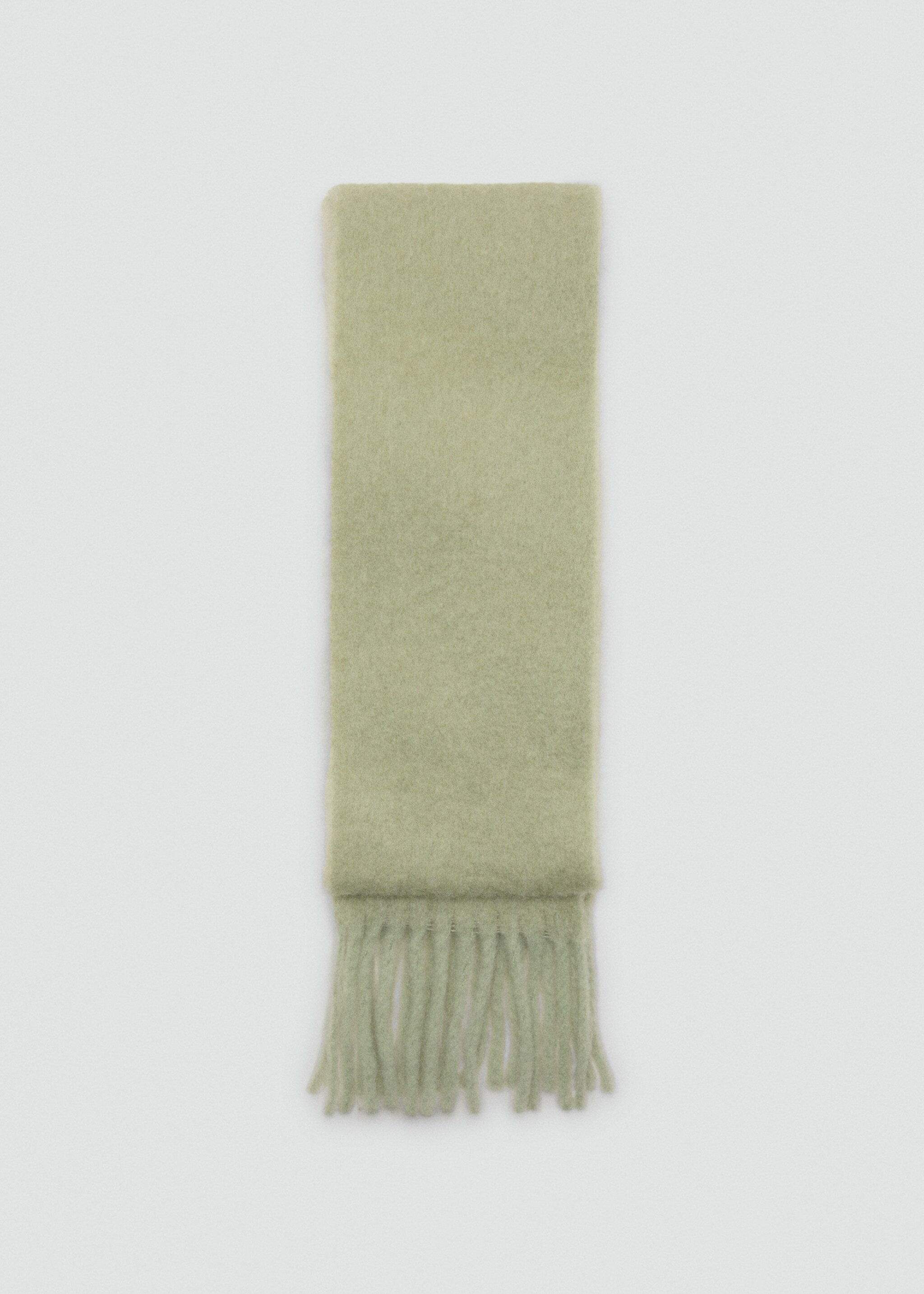 Fringed edge scarf - Article without model, Aqua Green. Ref: 17077764-00.