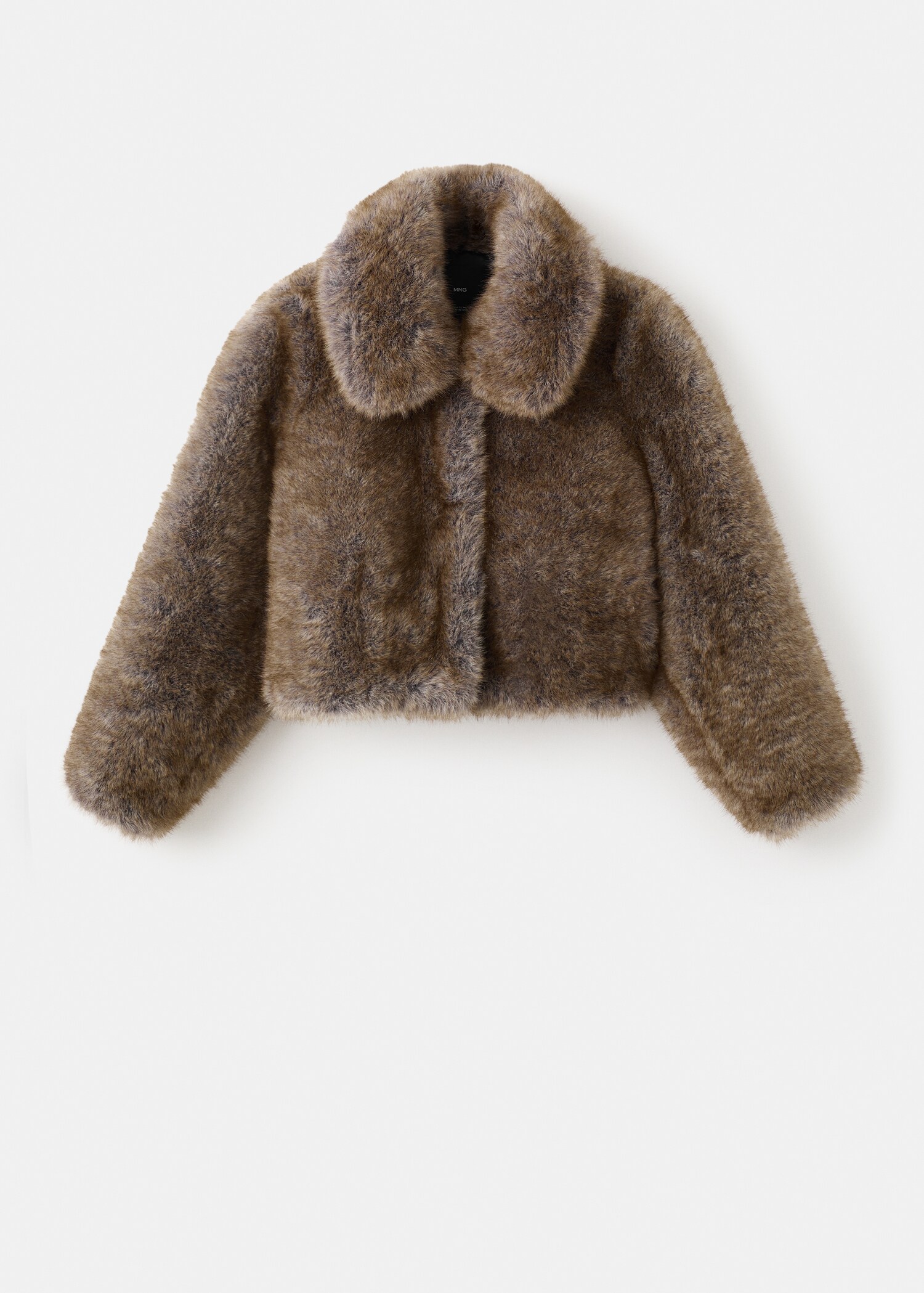 Faux fur effect cropped jacket - Article without model