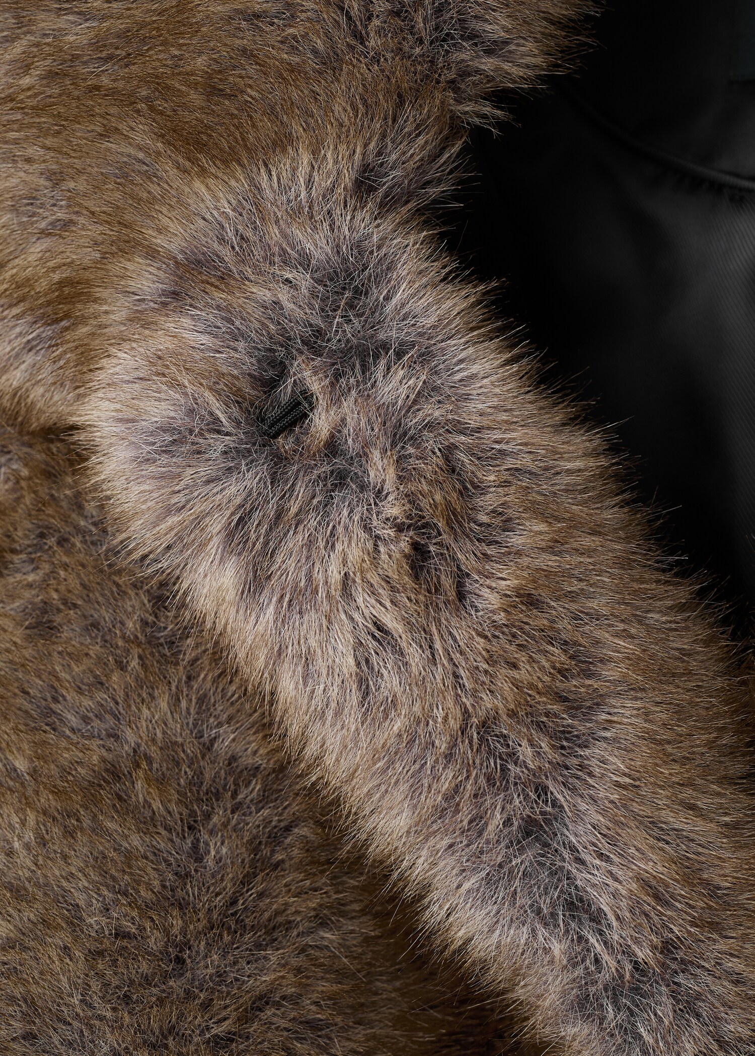 Faux fur effect cropped jacket - Details of the article 8