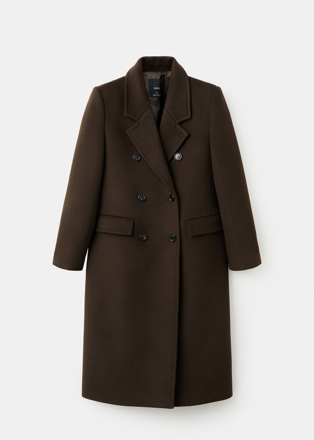 Double-breasted Wool coat ¥48,400 Double-breasted wool coat - Women | MANGO Canada