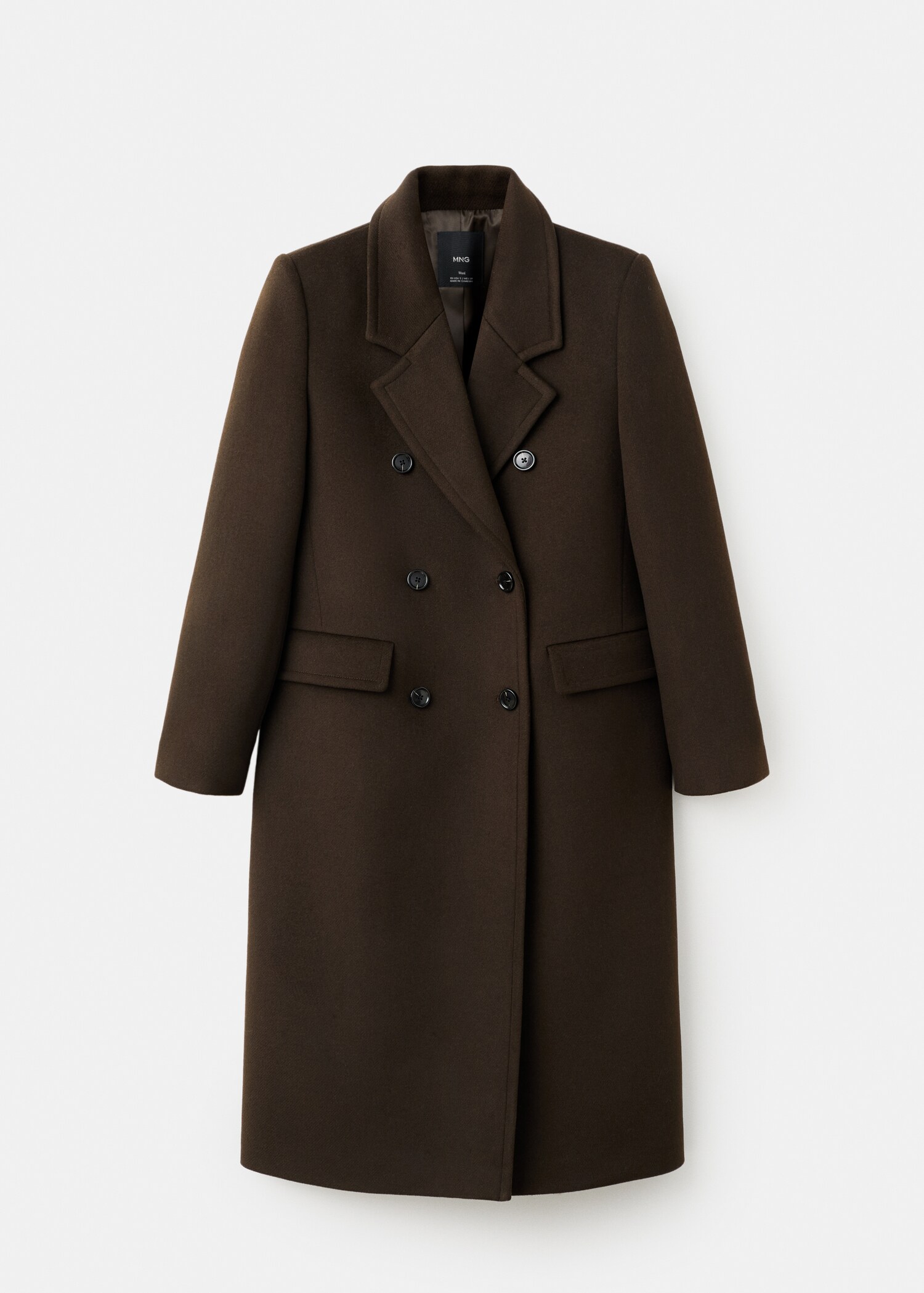 Double-breasted wool coat - Article without model