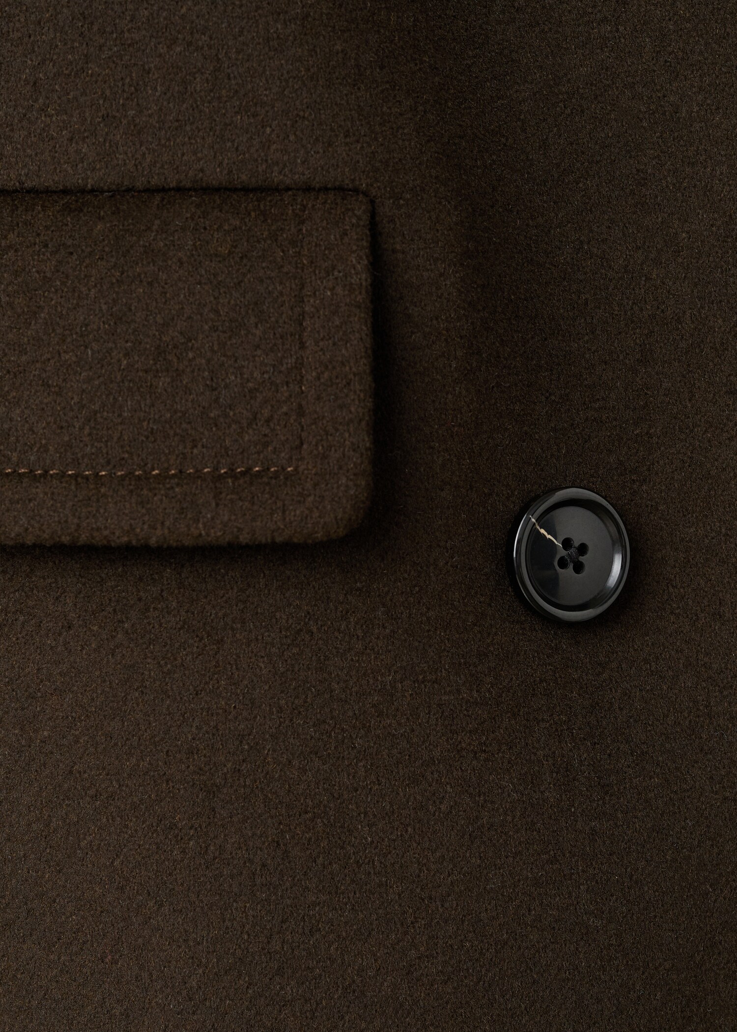 Double-breasted wool coat - Details of the article 0