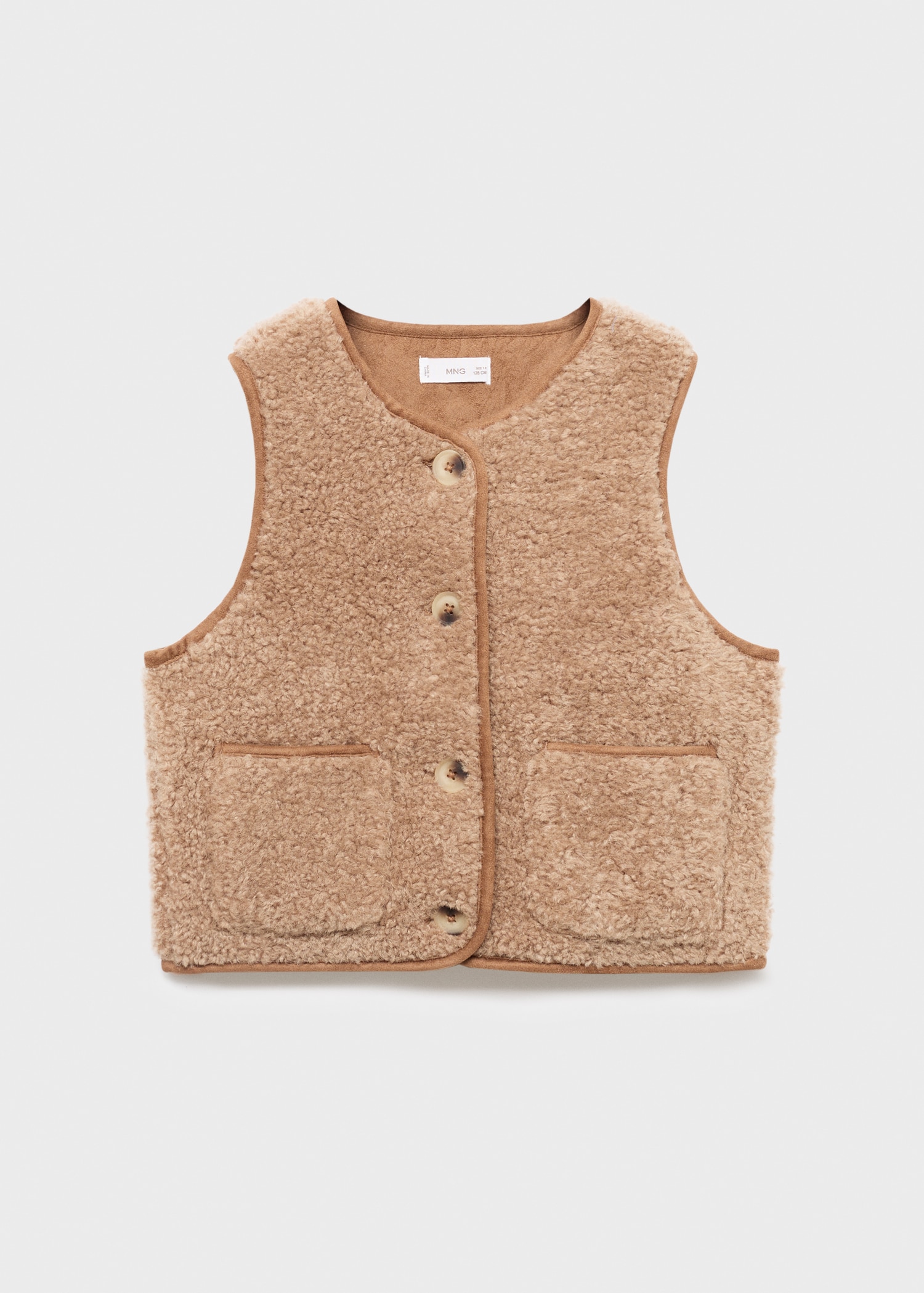 Shearling-effect gilet - Article without model