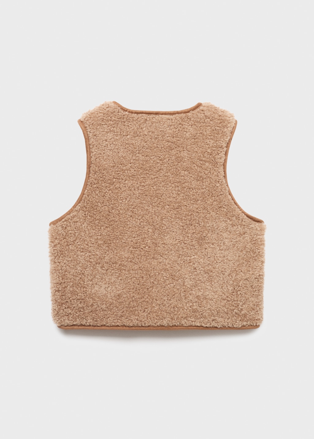 Shearling-effect vest