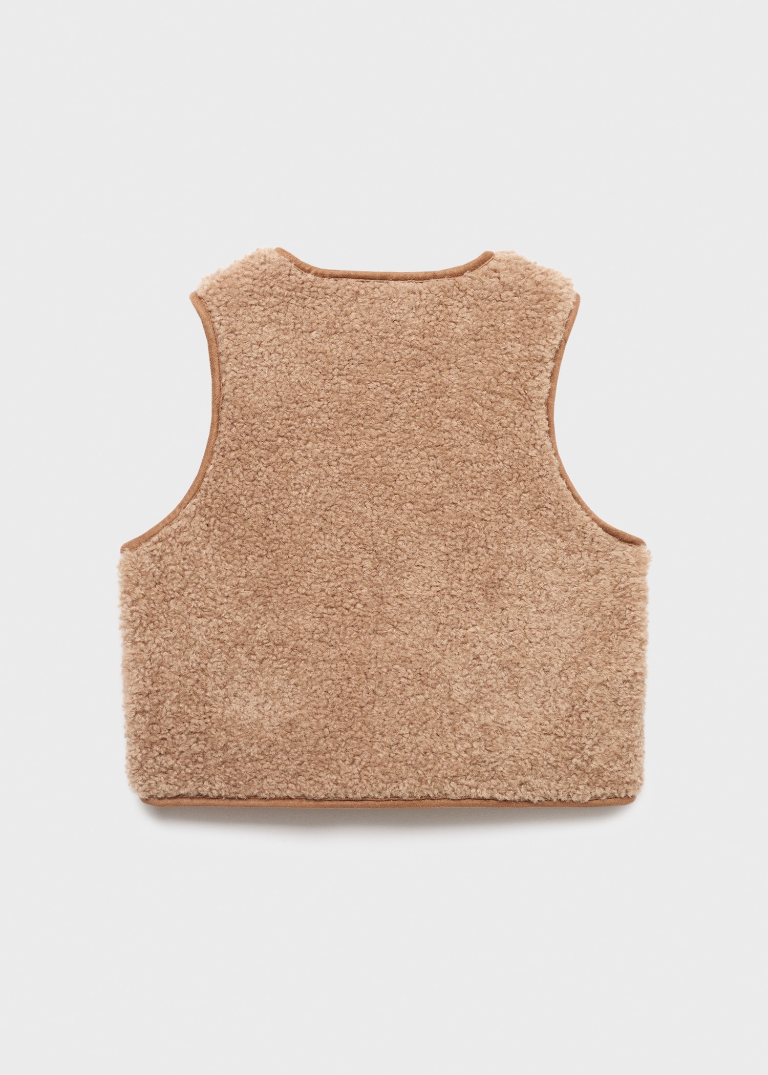 Shearling-effect gilet - Reverse of the article