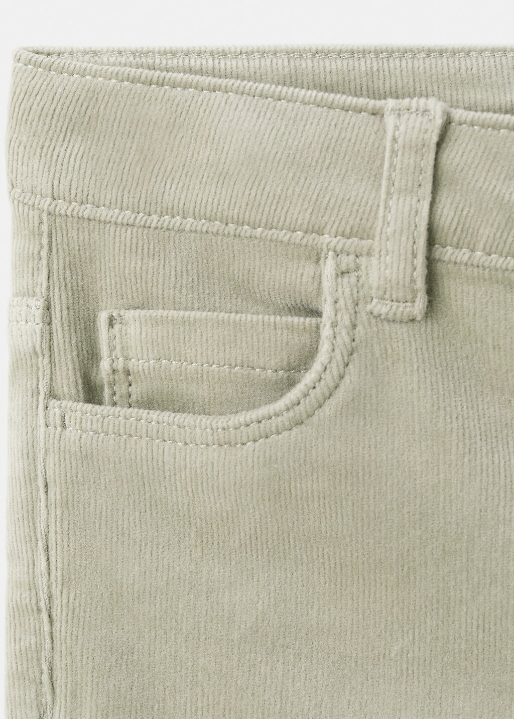 Flared corduroy pants